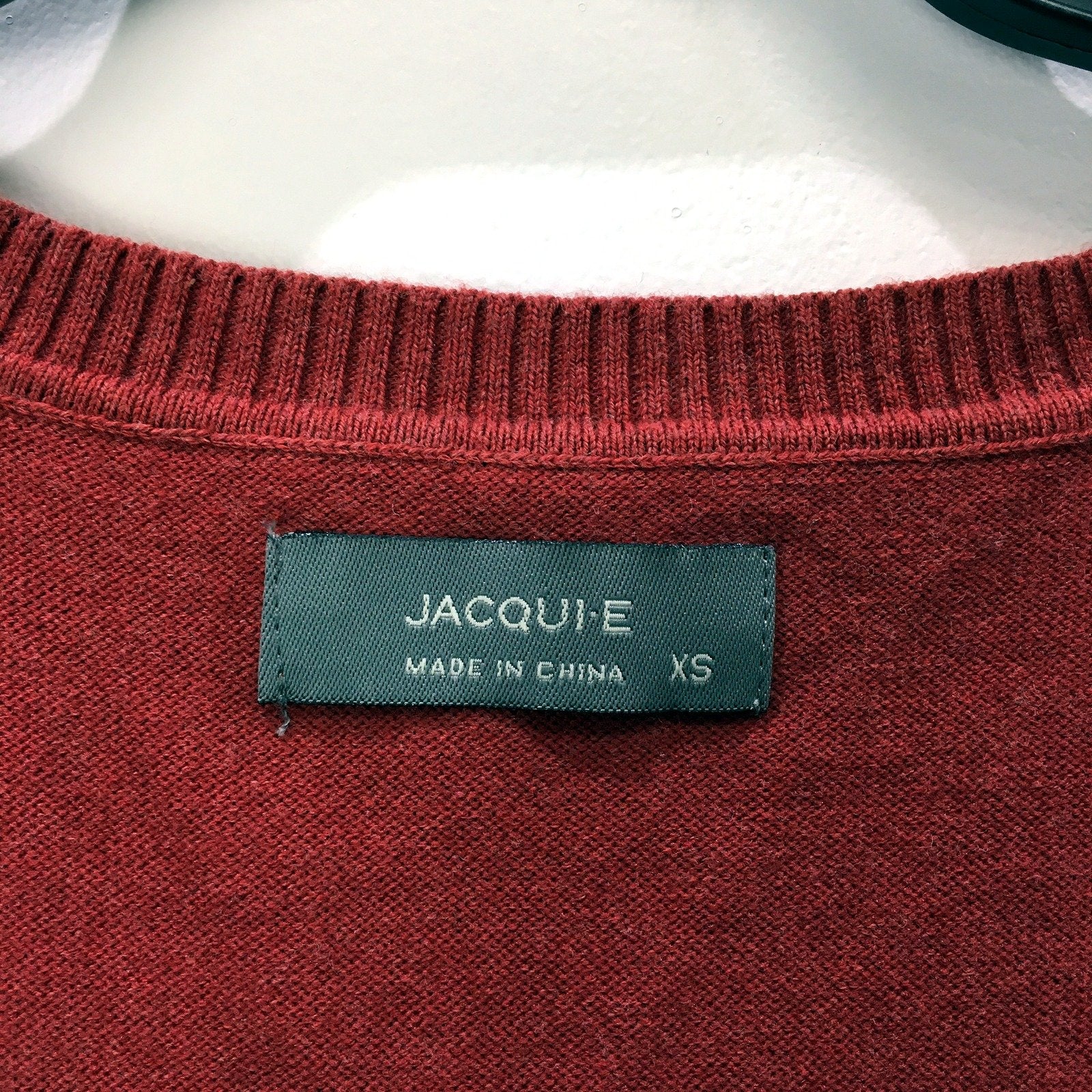 Jacquie Womens Tank Sweater Vest Red Soft Comfortable Cotton Blend Size XS - Image 5