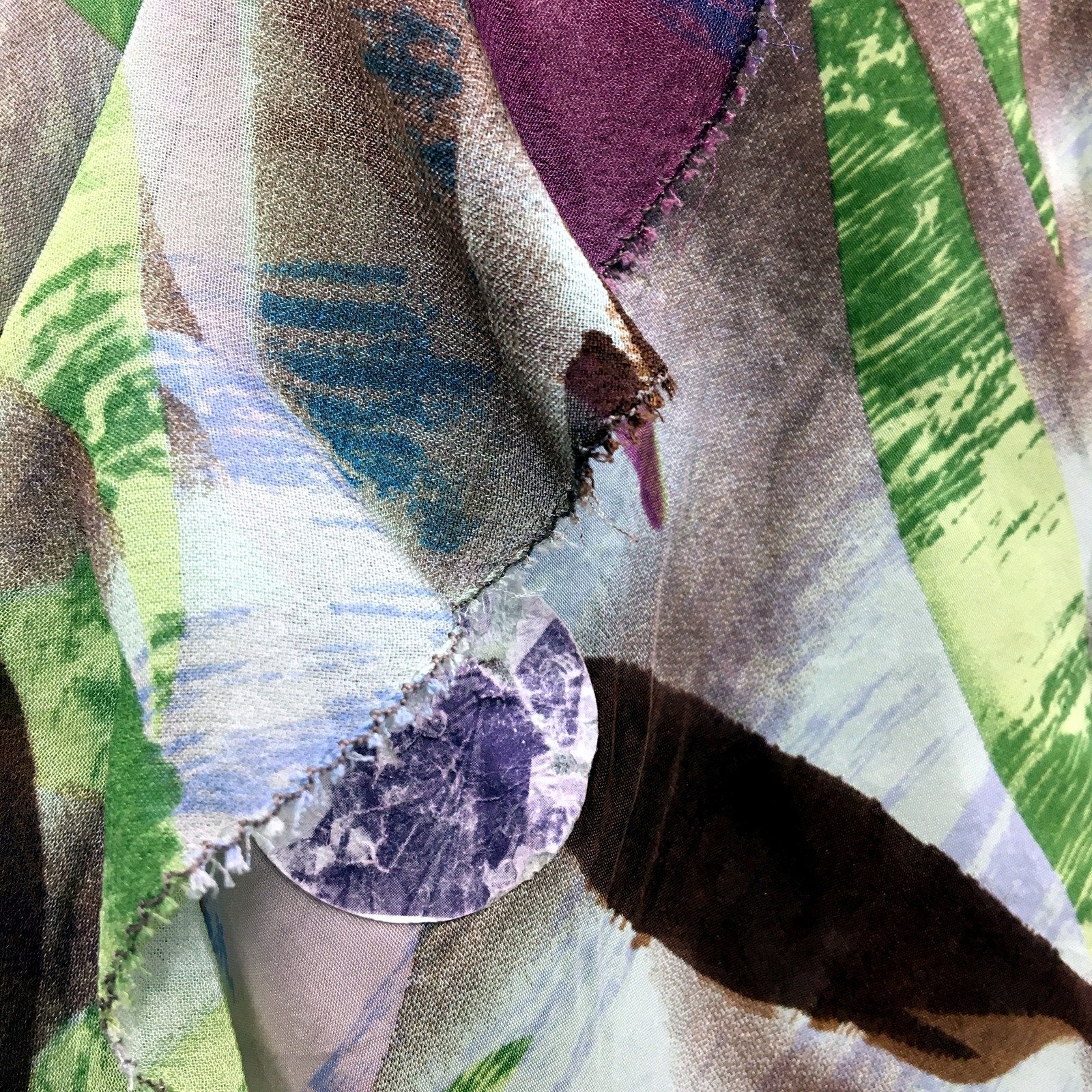 Anthea Crawford Womens Floral Print Multicolor Blouse Size 14 - Image 5