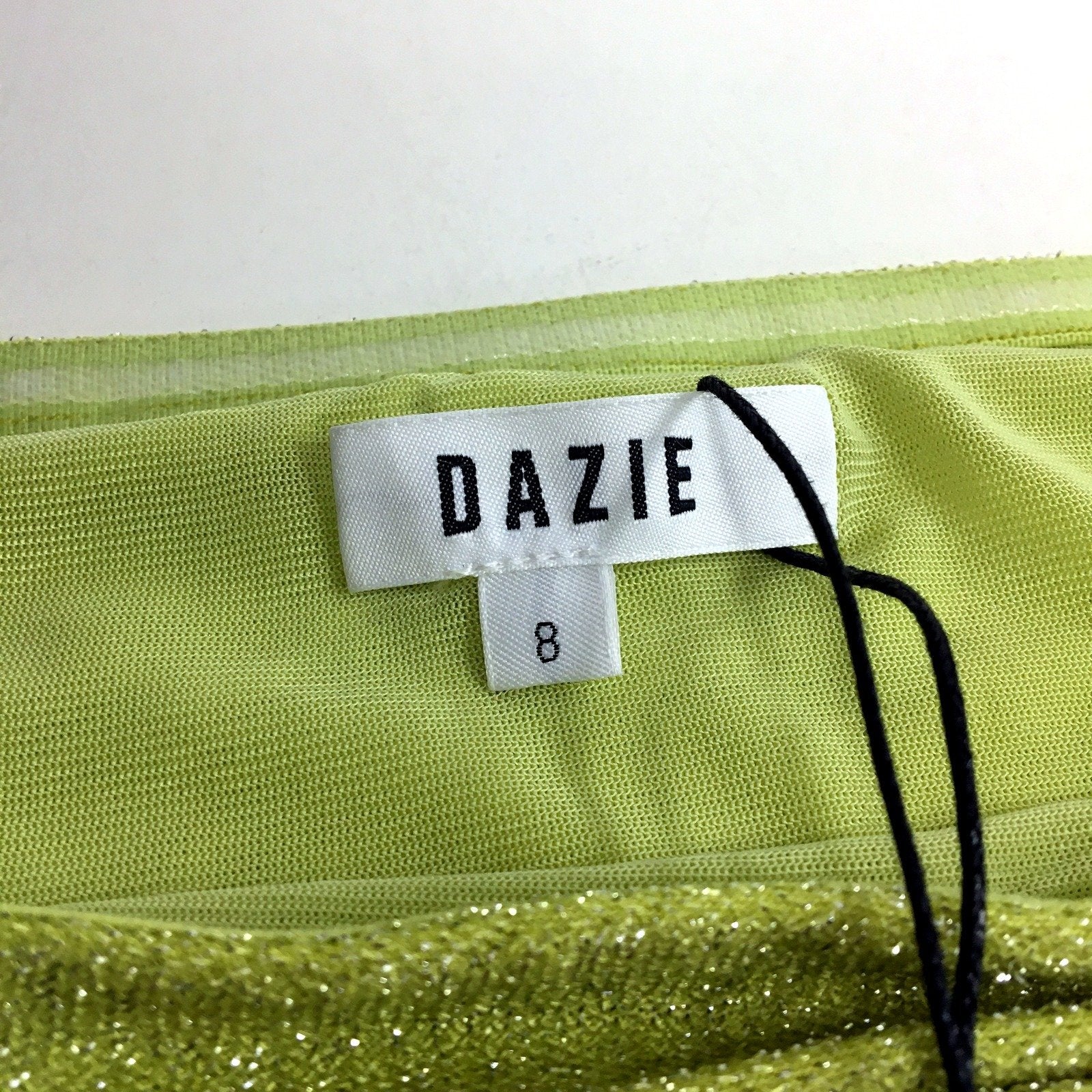 Dazie Womens It's A Sign Strapless Top It's A Sign Strapless Green Top - NEW - Image 4