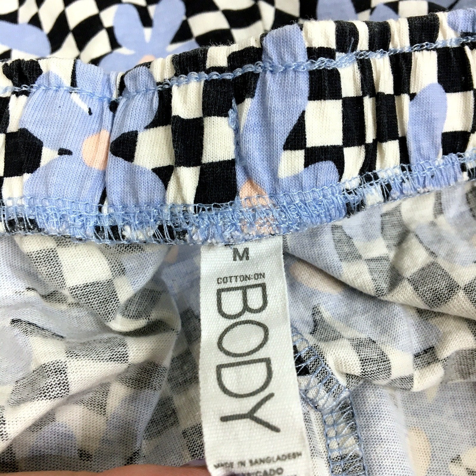 Cotton On Body Womens Sleep Shorts Plaid Checkered Multi Color Size M - Image 4