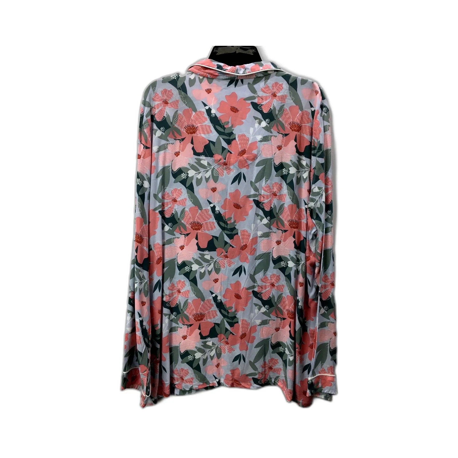 Sosh & Sleepwear, Top rose Womens Floral Button-Down Soft Sz M - Image 2