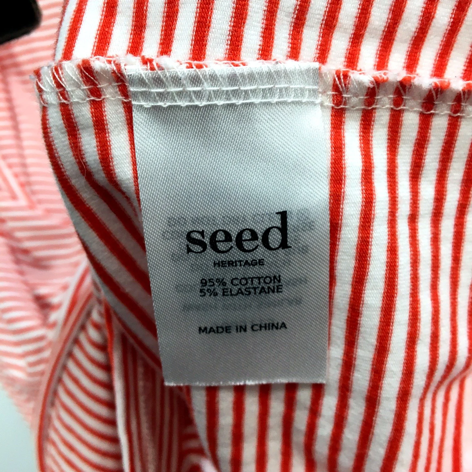 Seed Heritage Womens Striped Dress Elastic Comfortable Red and White Size S - Image 5