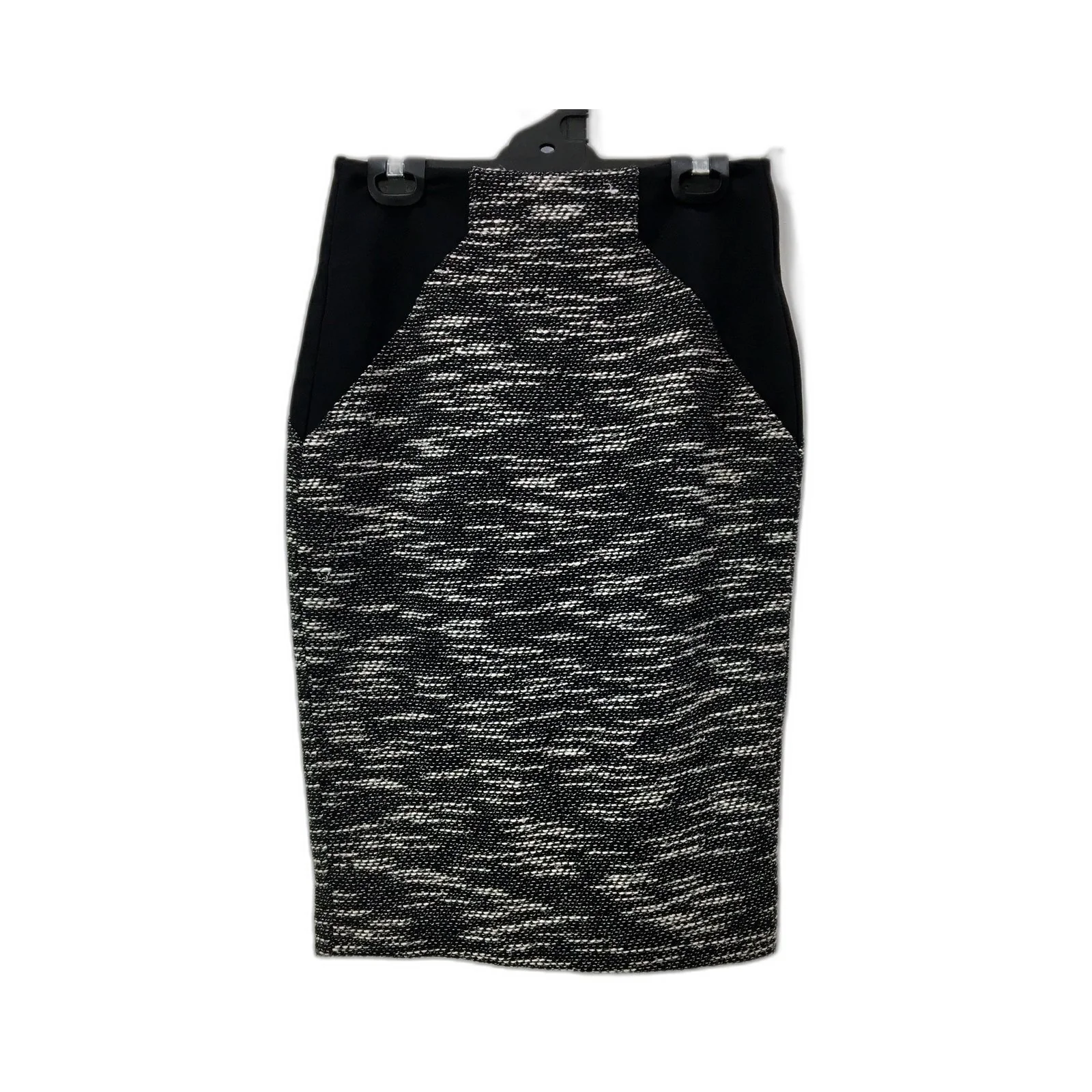 Cue Womens Textured Pencil Skirt in Black and White, Size 8 NEW