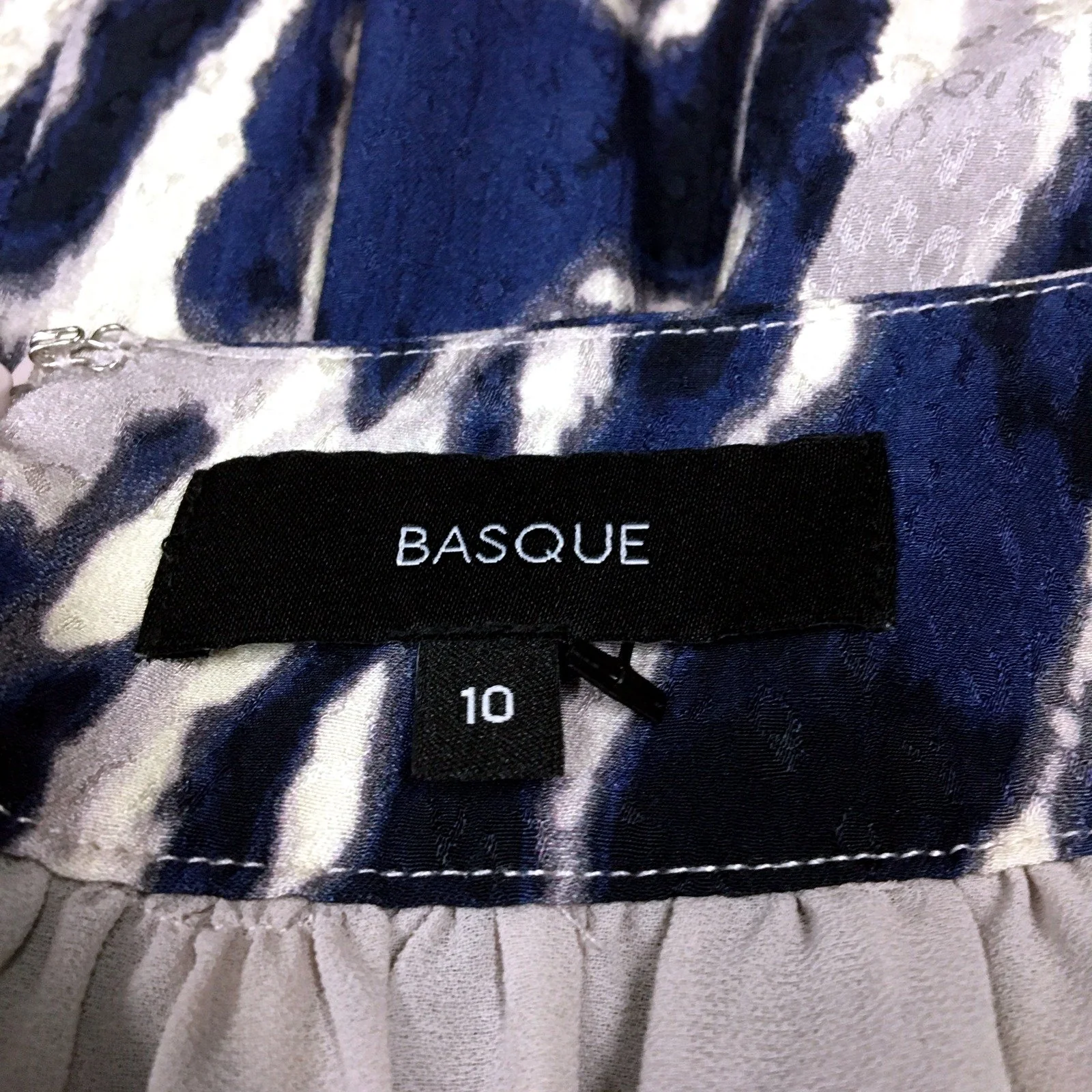 Basque Womens Midi Skirt Pleated Elastic Waist Multi Color Size 10 NEW - Image 5