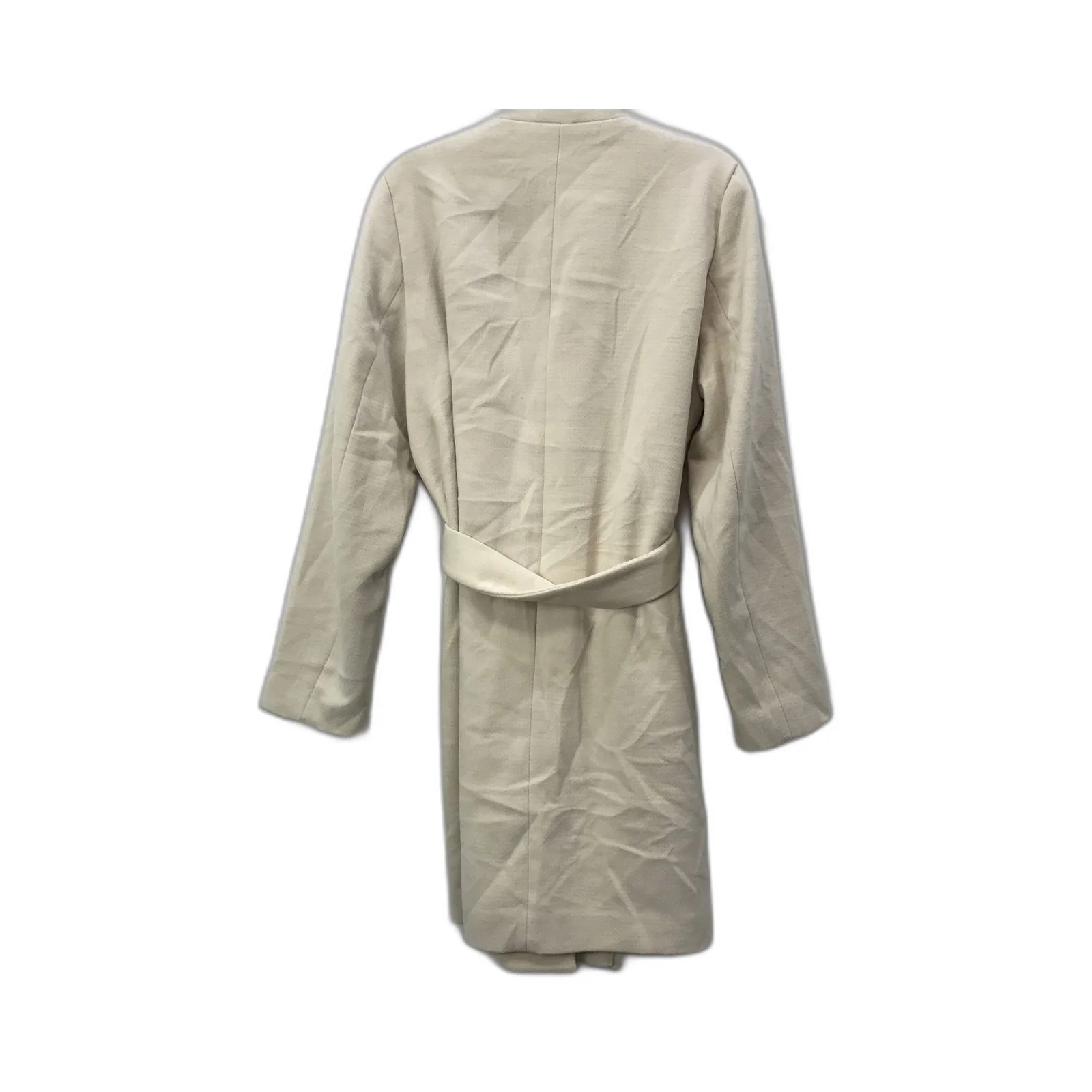 H&M Belted Trench Coat Women's Beige Lightweight Outerwear Size EUR 34 / UK 6 - Image 2