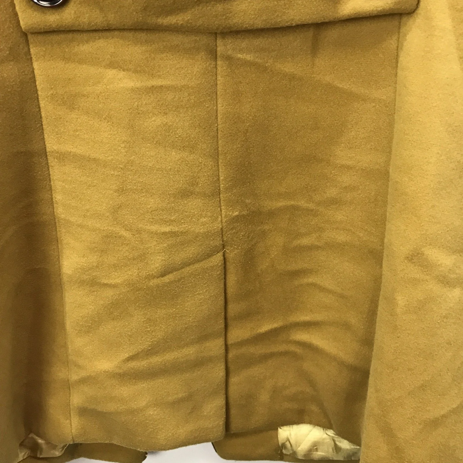 Forecast Thick Winter Warm Trench Coat Tan Polyester Ladies Size 12 - Image 3
