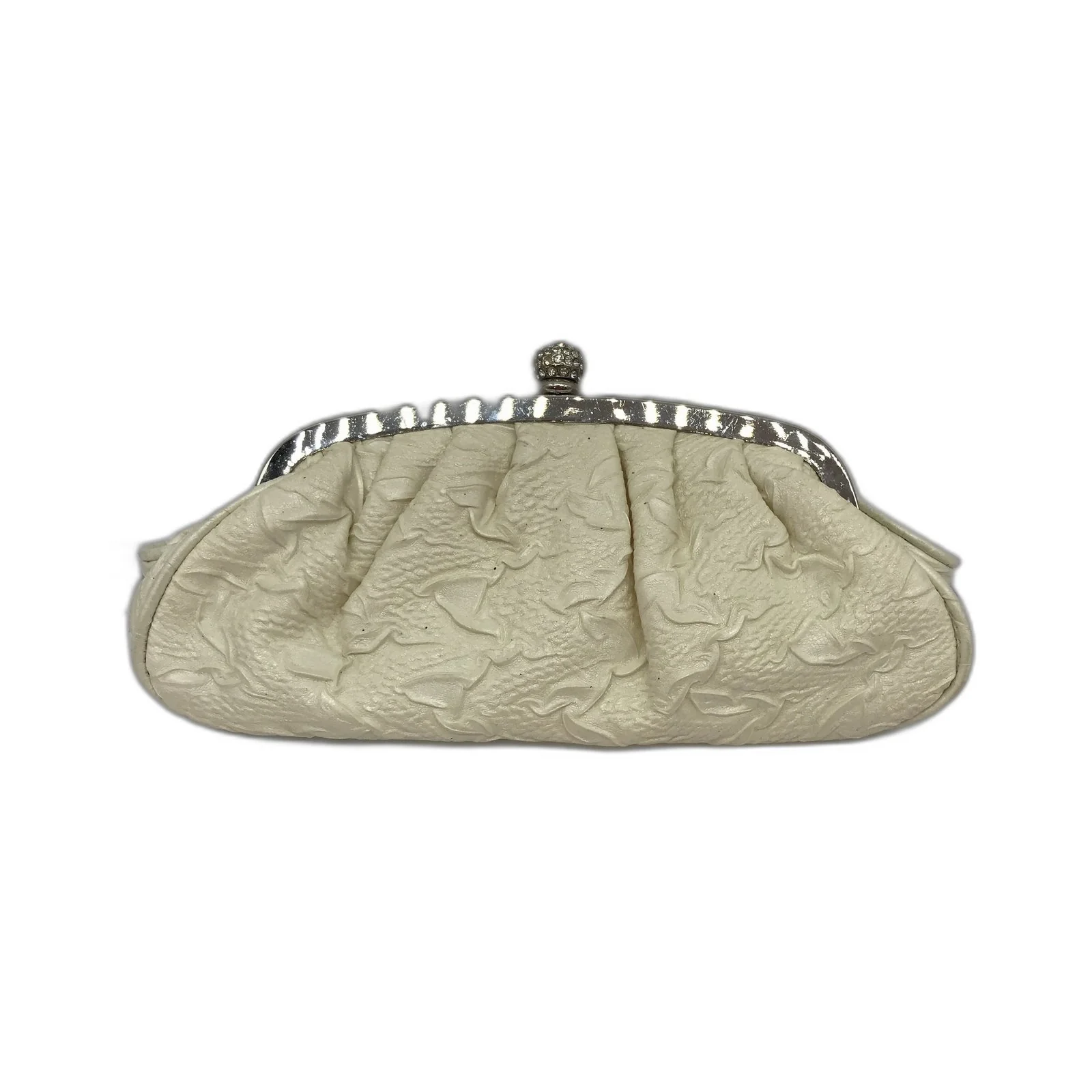 Ex-Display Fashion Wholesale Rhinestone Clutch Bag with Chain Strap Beige