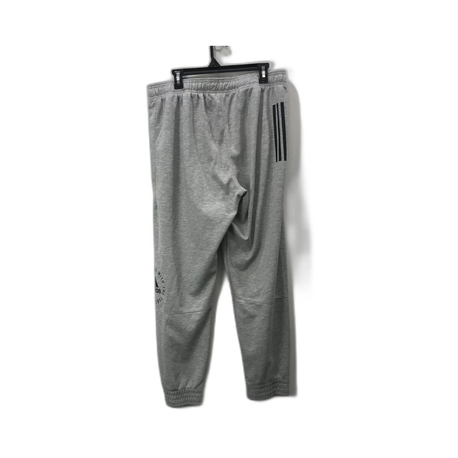 Adidas Recycled Polyester Sweatpants for Men Gray Size XL - Image 2