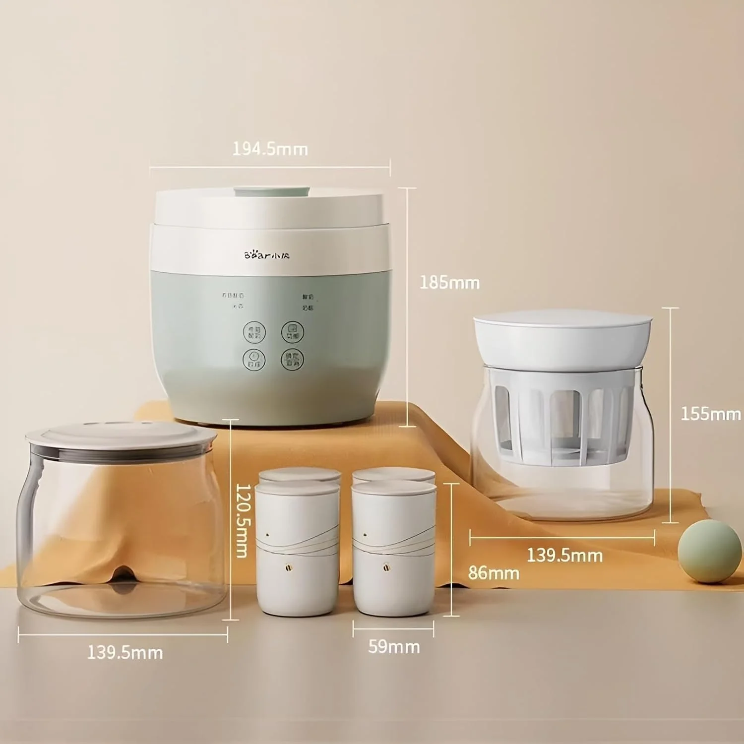 CEOOL Electric Speciality Appliances Greek Yogurt Maker with Strainer, DEMO - Image 7