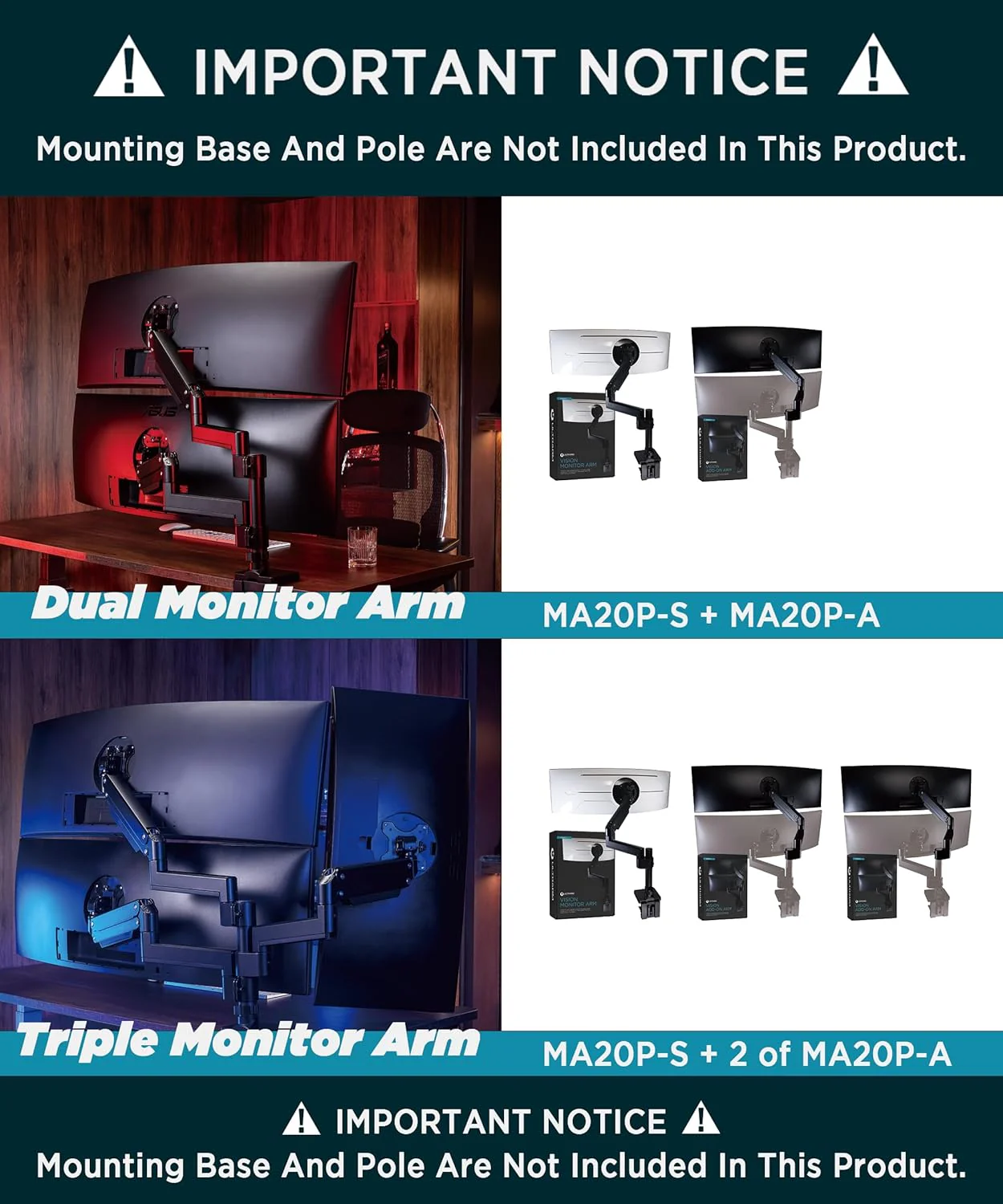 ULTRARM Heavy Duty Black Monitor Mounting Arm Accessory for Desktops NEW - Image 2