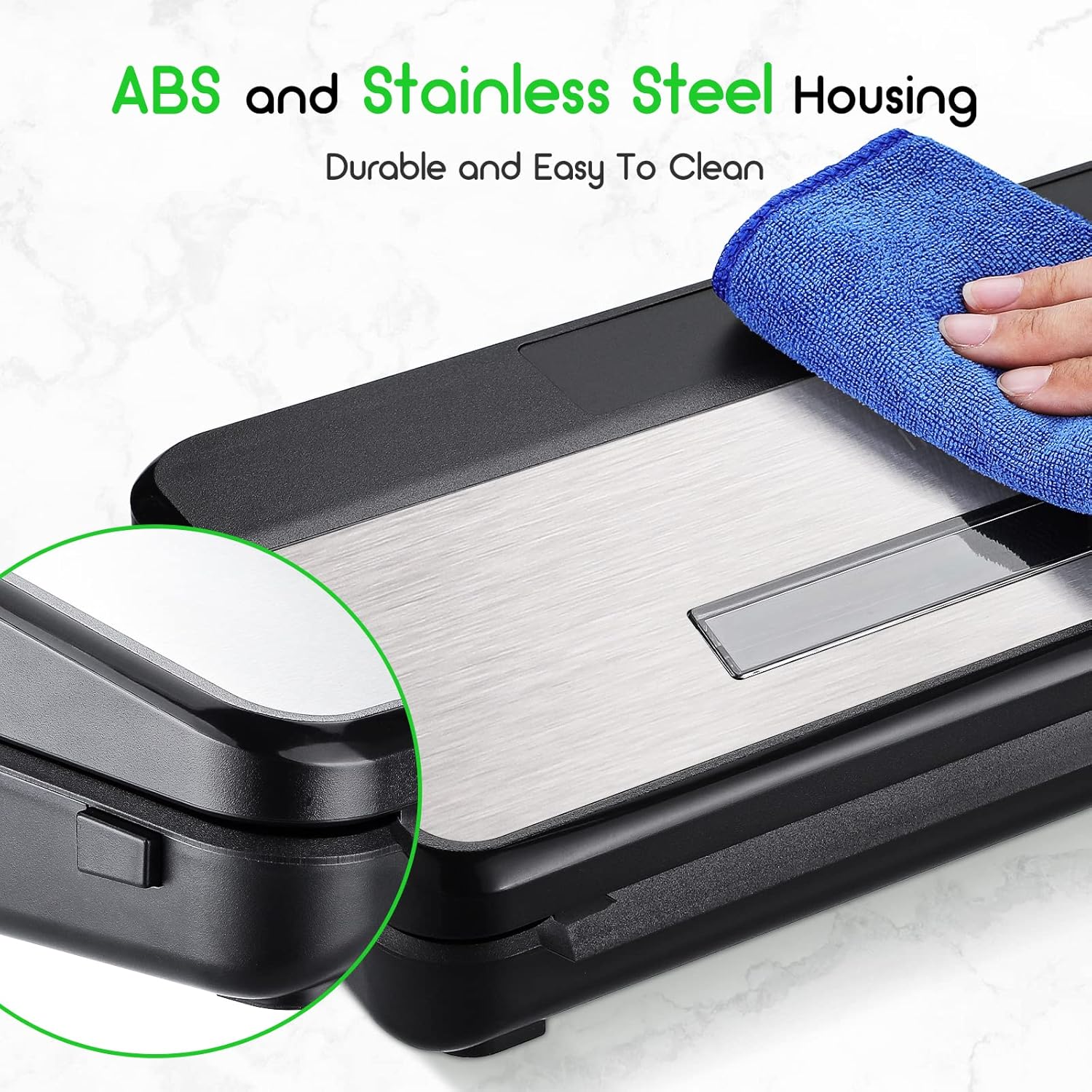 Inkbird Food Vacuum Sealer Machine Sealing Time Display Strong Suction DEMO - Image 3