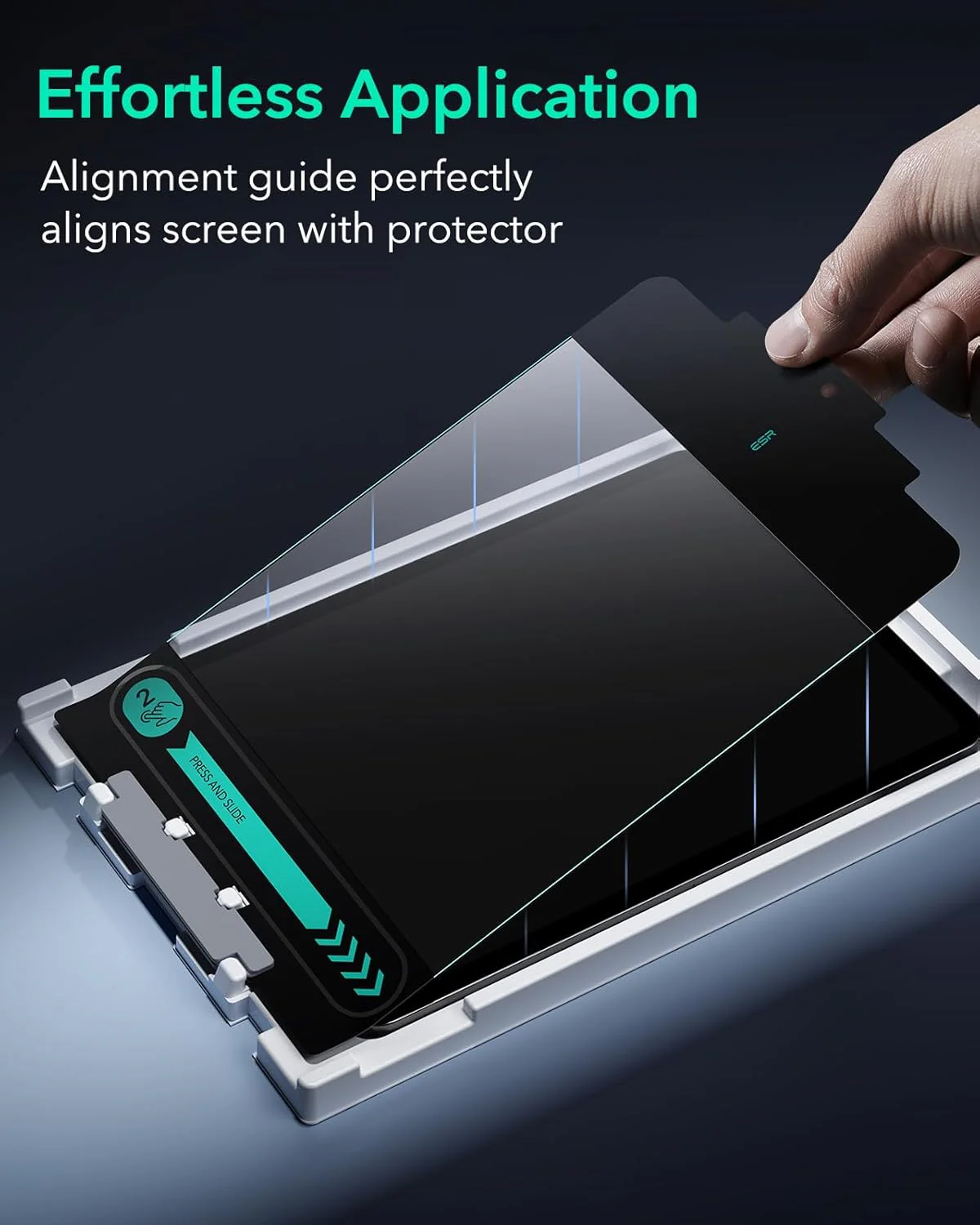 ESR Tempered Glass Screen Protector for iPad Pro 12.9 (2022-2018) Armorite NEW - Image 5