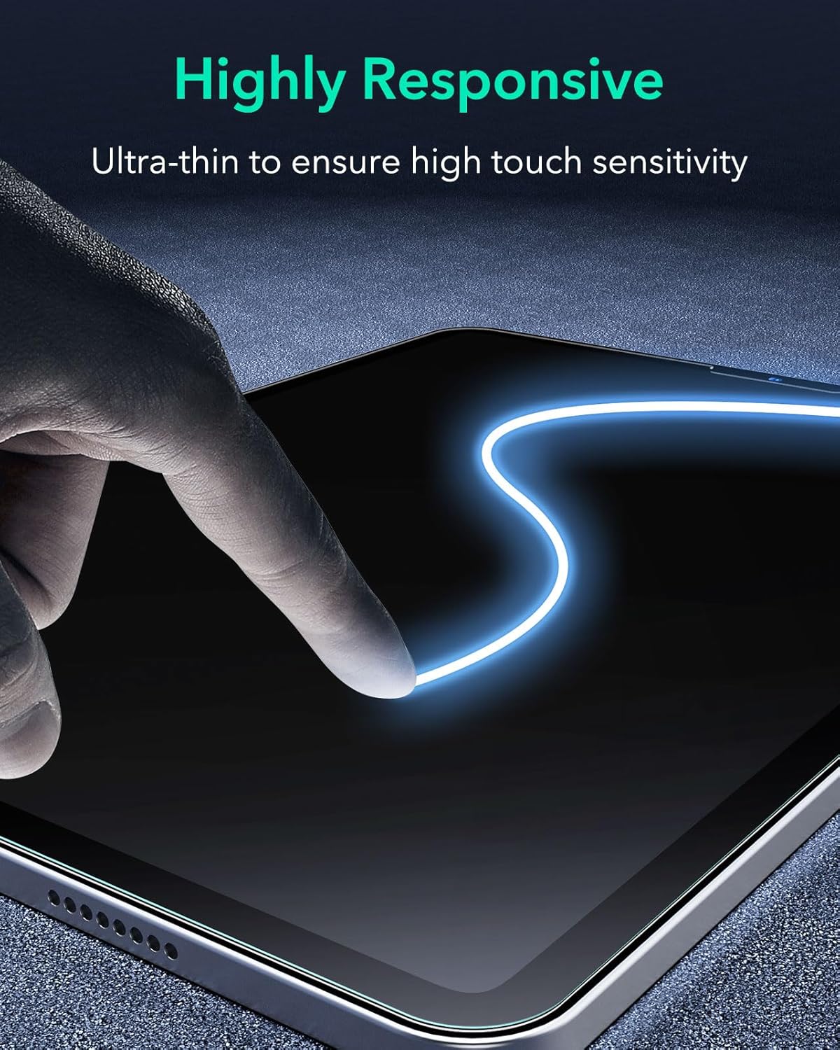 ESR Tempered Glass Screen Protector for iPad Pro 12.9 (2022-2018) Armorite NEW - Image 8