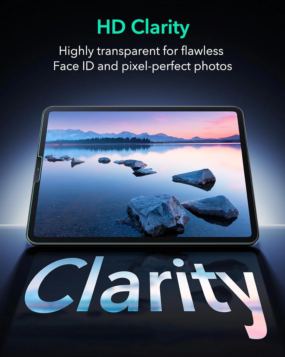 ESR Tempered Glass Screen Protector for iPad Pro 12.9 (2022-2018) Armorite NEW - Image 9