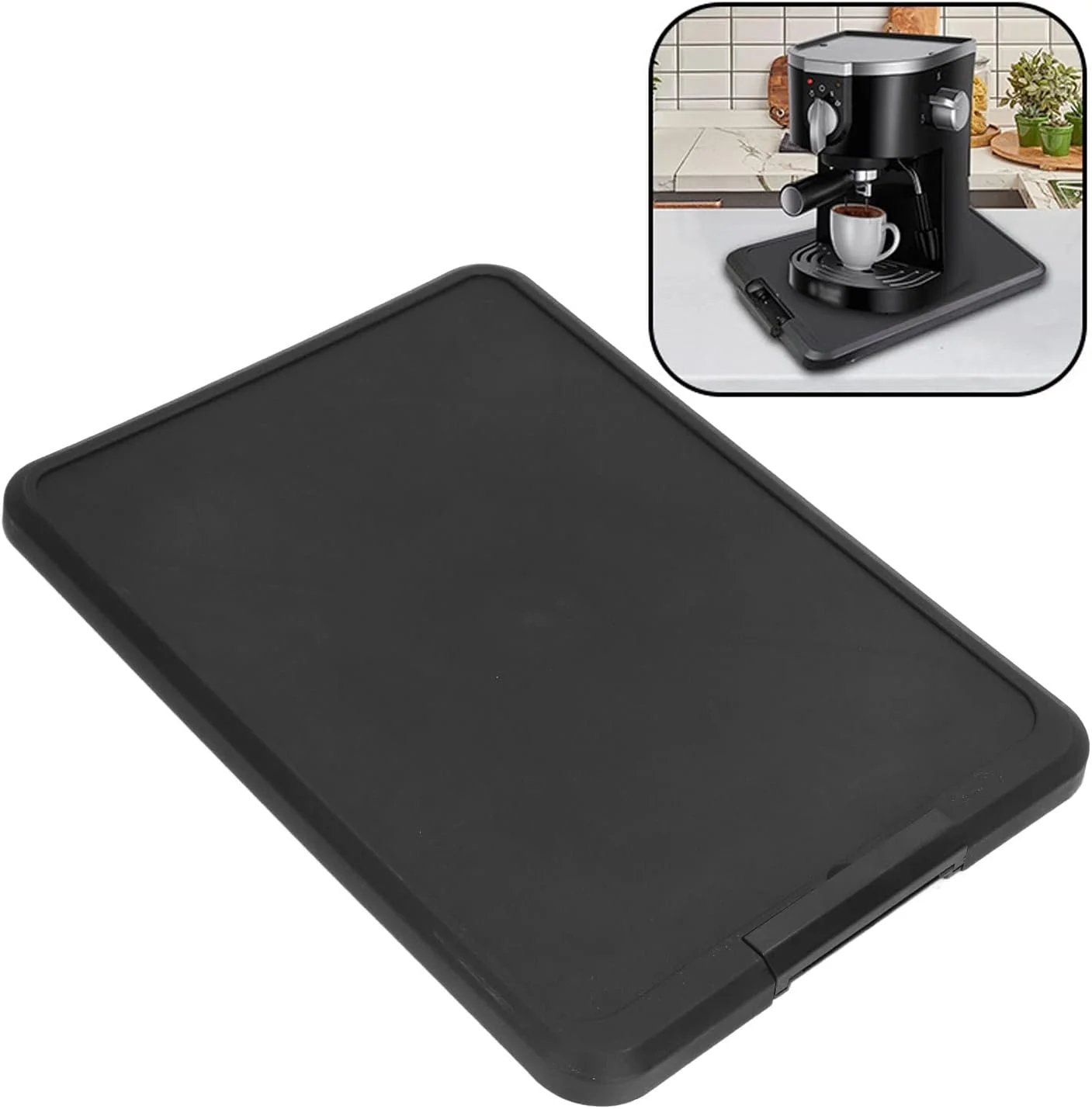 Srliya Kitchen Appliance Sliding Tray Countertop Storage Moving Organizer NEW - Image 8