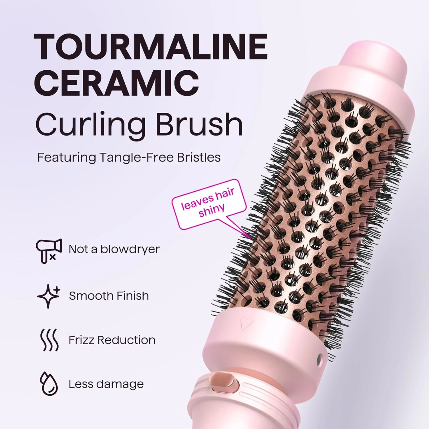 wavytalk 5-in-1 Curling Wand Set with Thermal Brush Pink 25 Mm, 13 13-25 32 NEW - Image 3