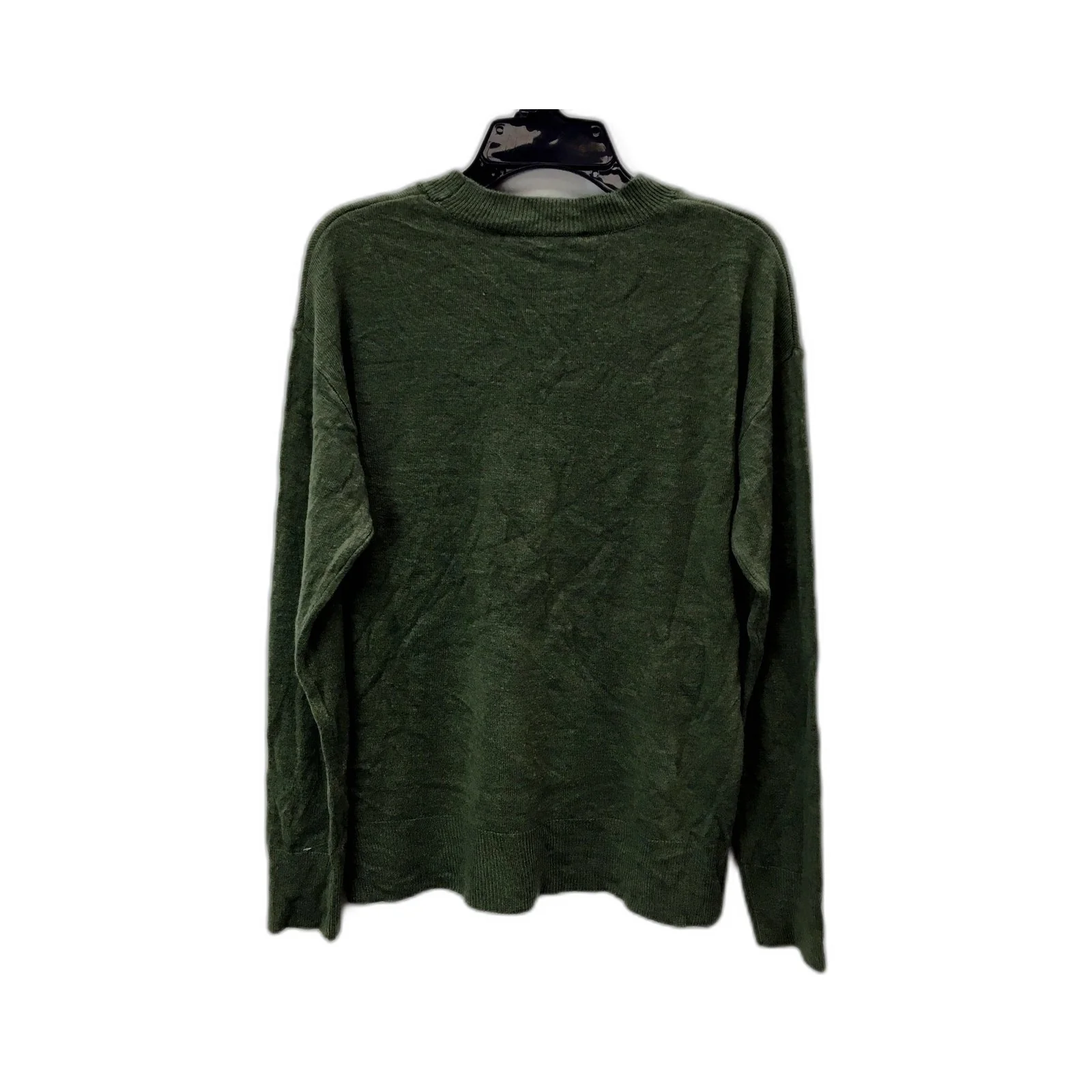 Suzannegrae Womens Acrylic Crew Neck Pullover Sweater in Khaki, Size XXS NEW - Image 2