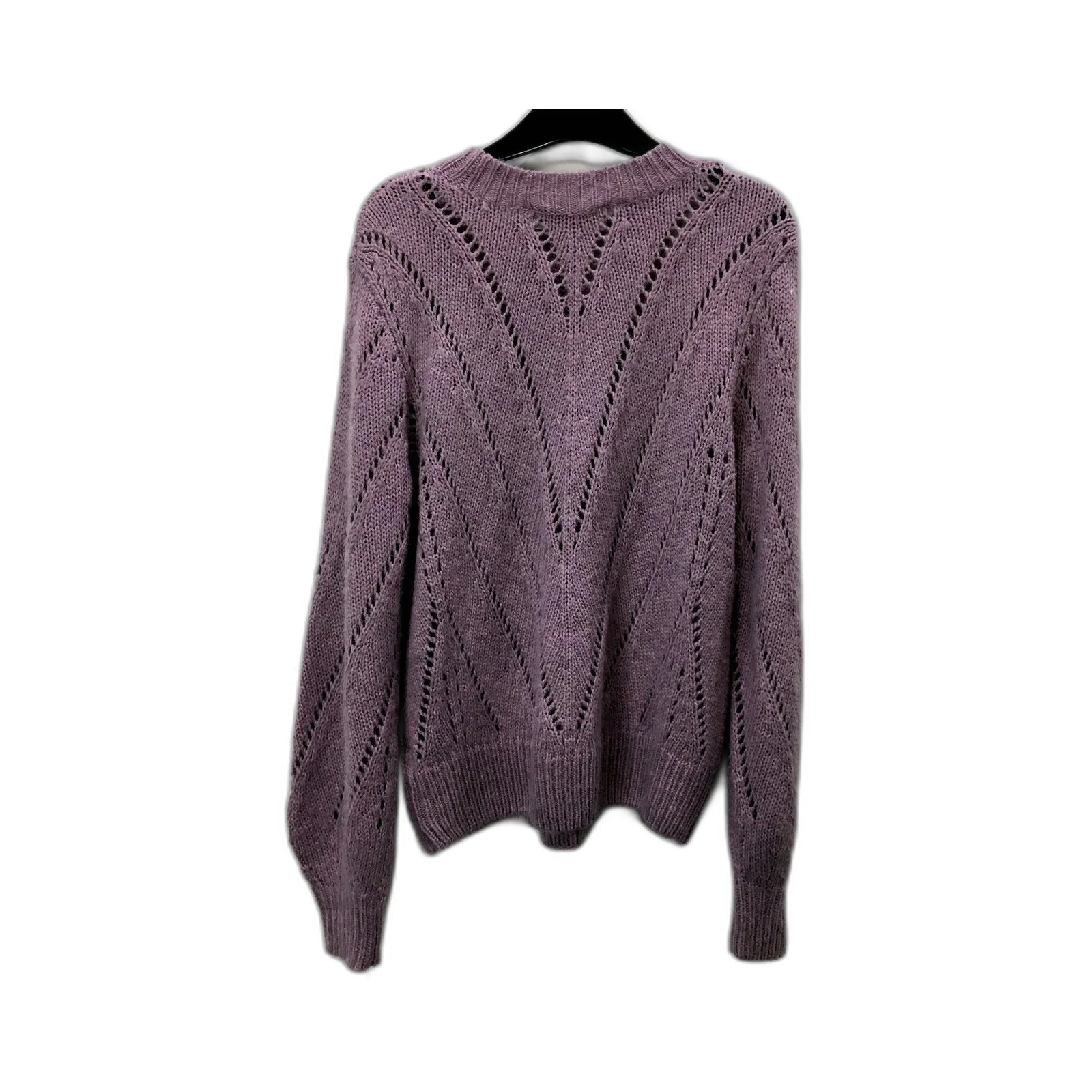 Deciuba Womens Lavender Knit Pullover Sweater Cozy Comfort Soft Warm Size S - Image 2