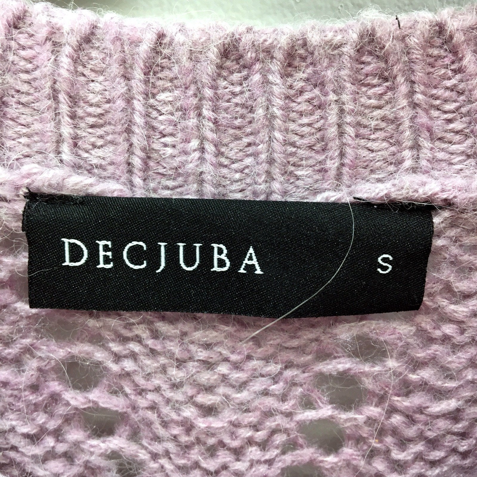 Deciuba Womens Lavender Knit Pullover Sweater Cozy Comfort Soft Warm Size S - Image 4