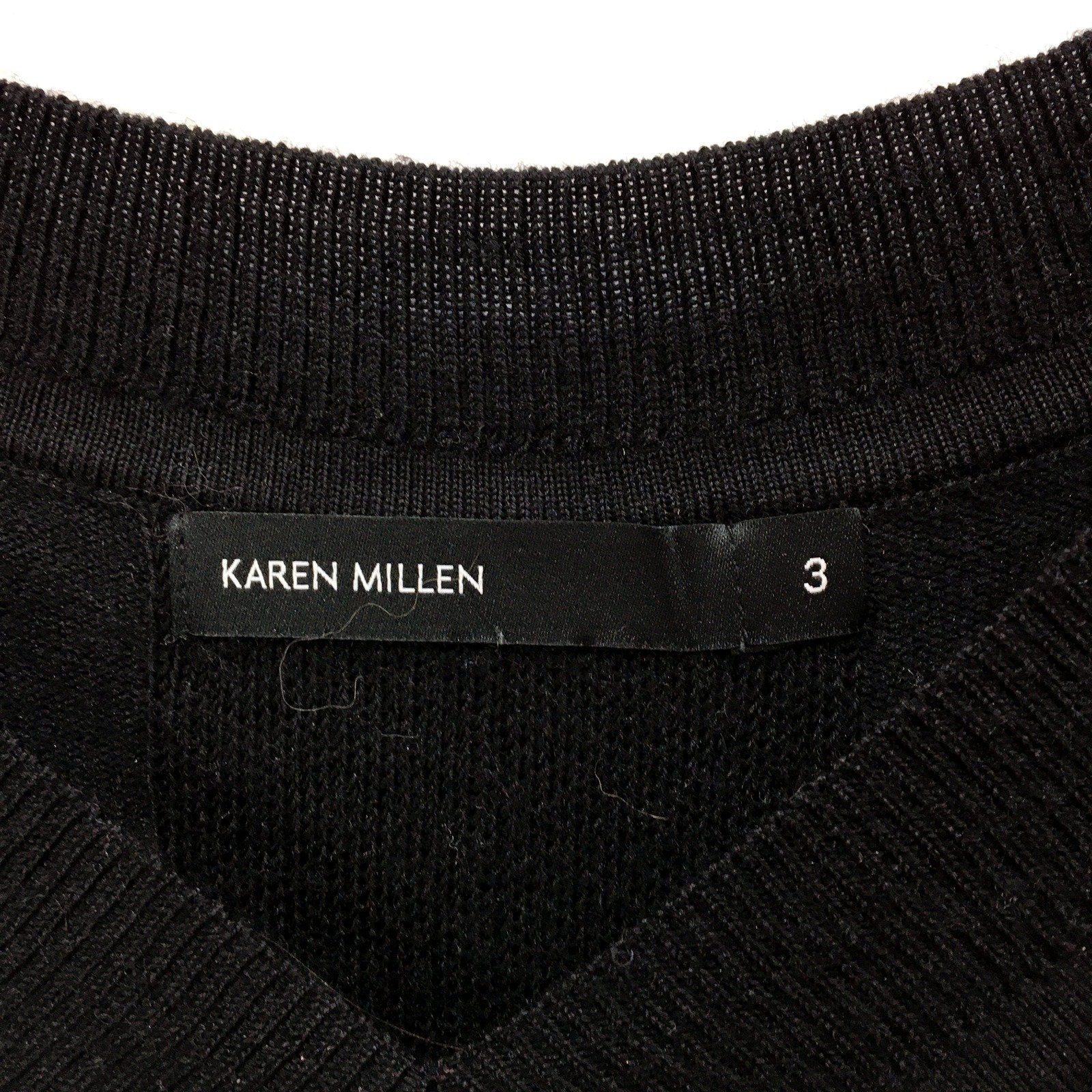 Karen Millen Womens Black Sweater with Tail Size 3 - Image 4