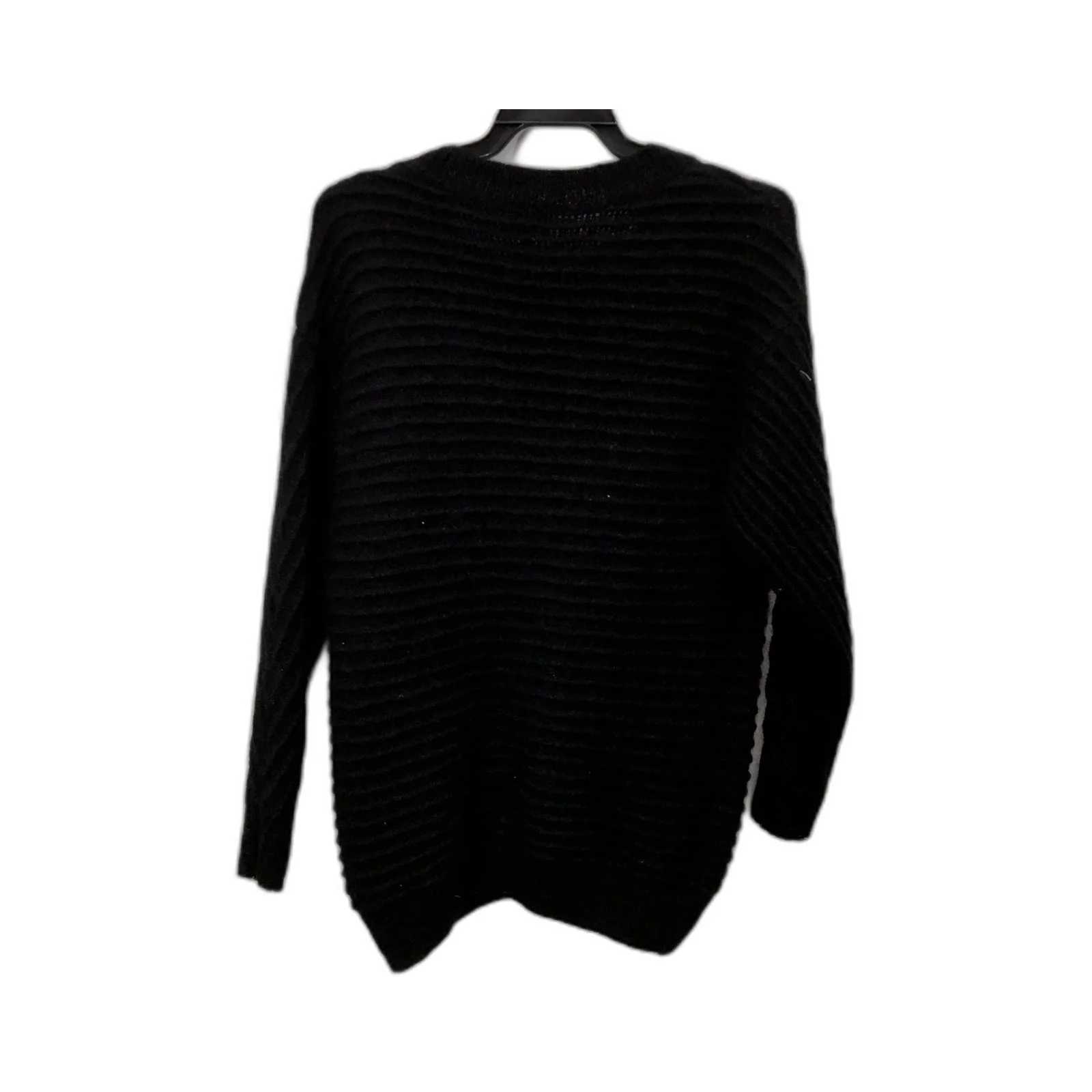 Seed Heritage Womens Ribbed Striped Pullover Sweater in Black, Size S - Image 2