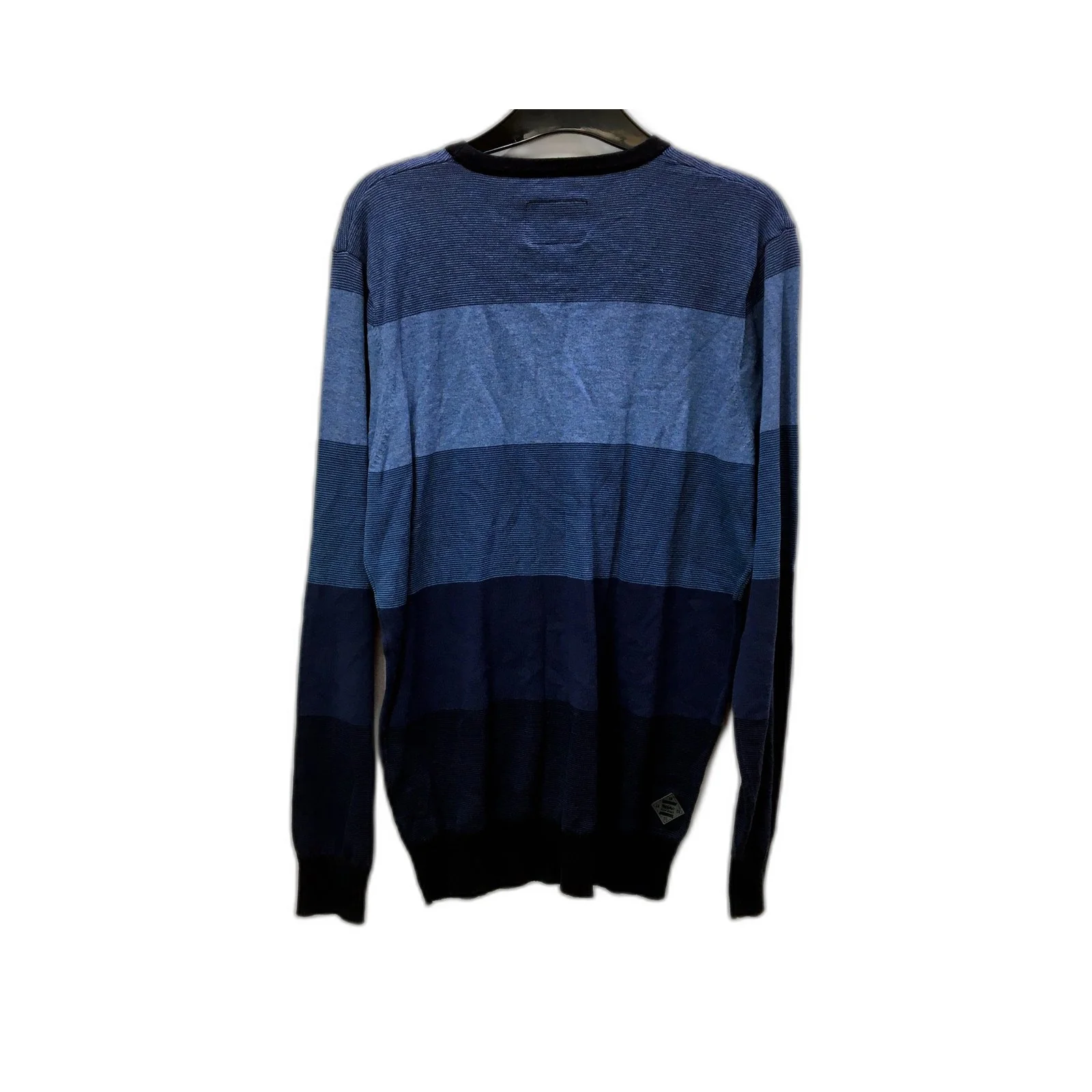 Mossimo Mens Pullover Sweatshirt in Navy Blue Cotton Jumper Top Size M - Image 2