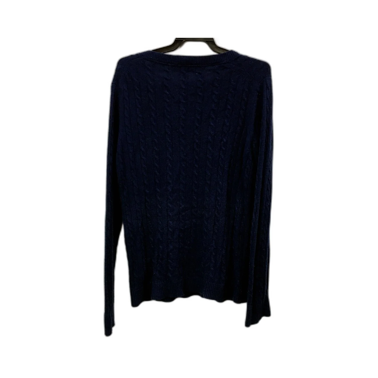 David Lawrence Womens Cashmere Blend Pullover Sweater Navy Blue Size S - Image 2