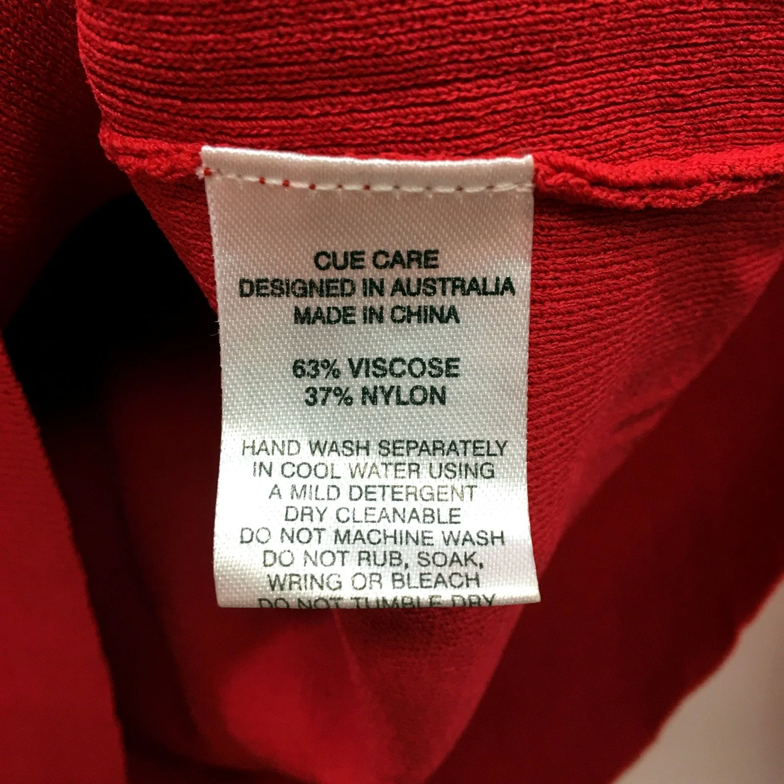 Cue Womens Bell Sleeve Pullover Sweater in Red Viscose Nylon, Size M NEW - Image 3