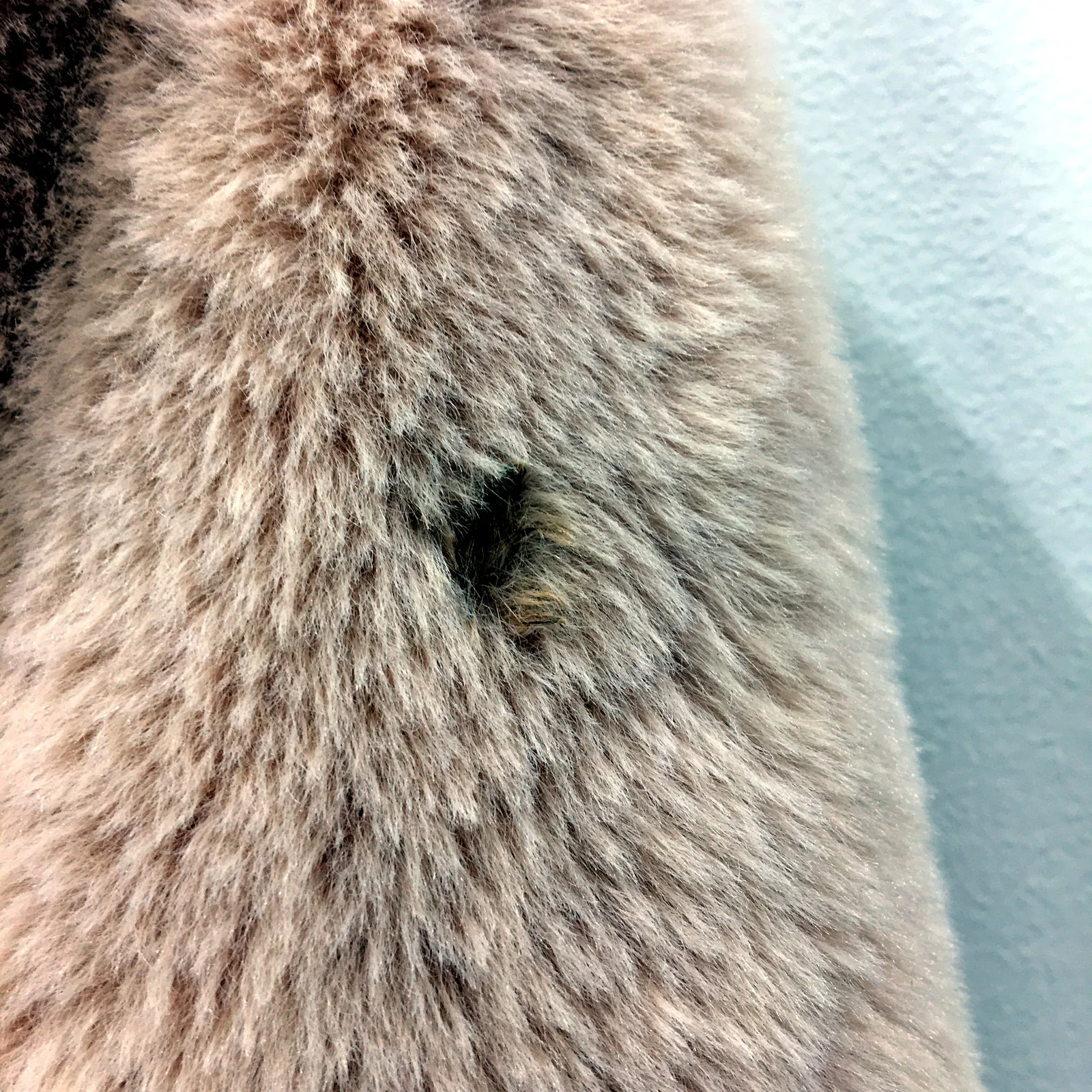 Dotti Womens Long Faux Fur Coat Cozy Stylish Winter Outerwear Pink Size 8 - Image 7