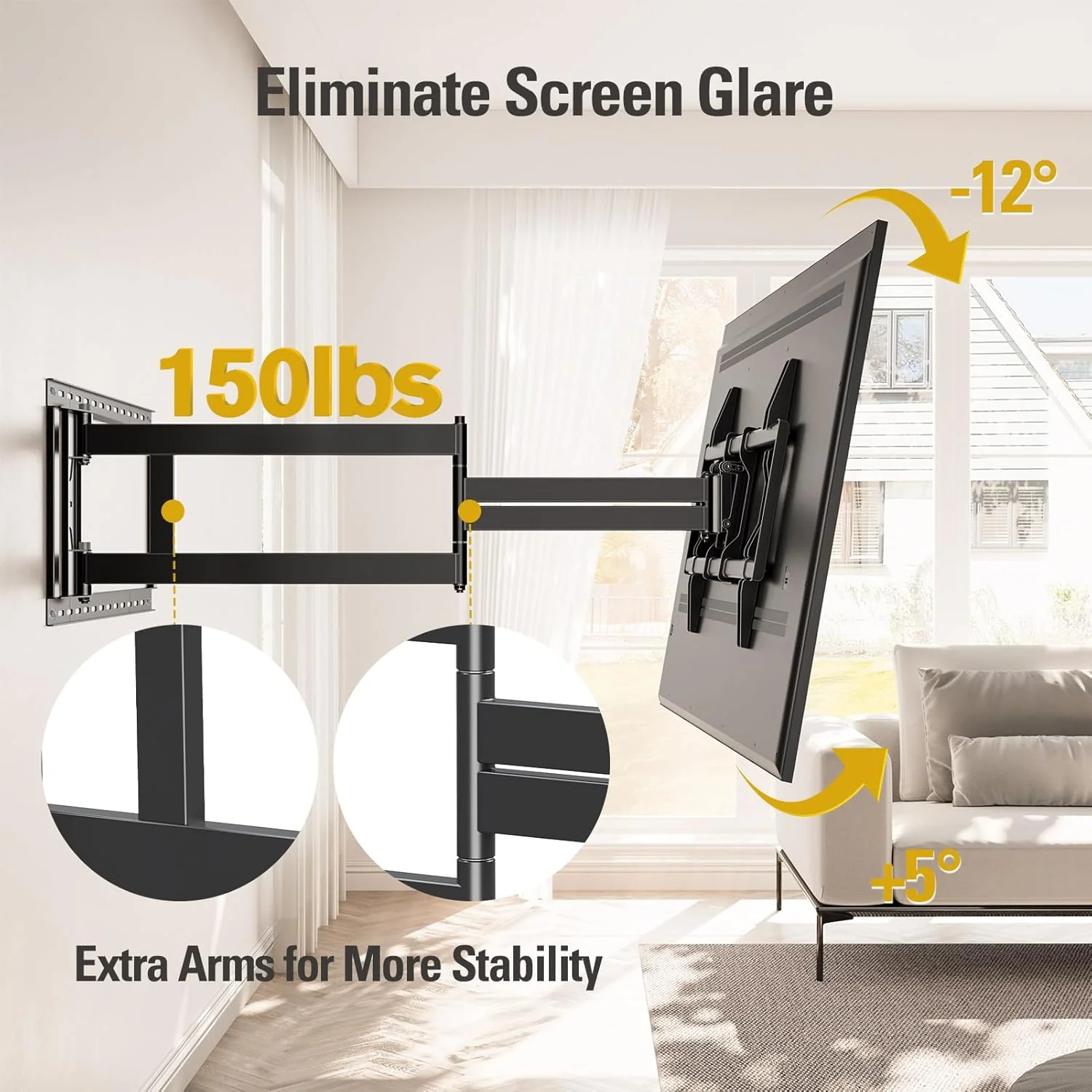 Mounting Dream TV Wall & Ceiling Mounts TV Wall Mount for 42-90 Inch TVs DEMO - Image 4