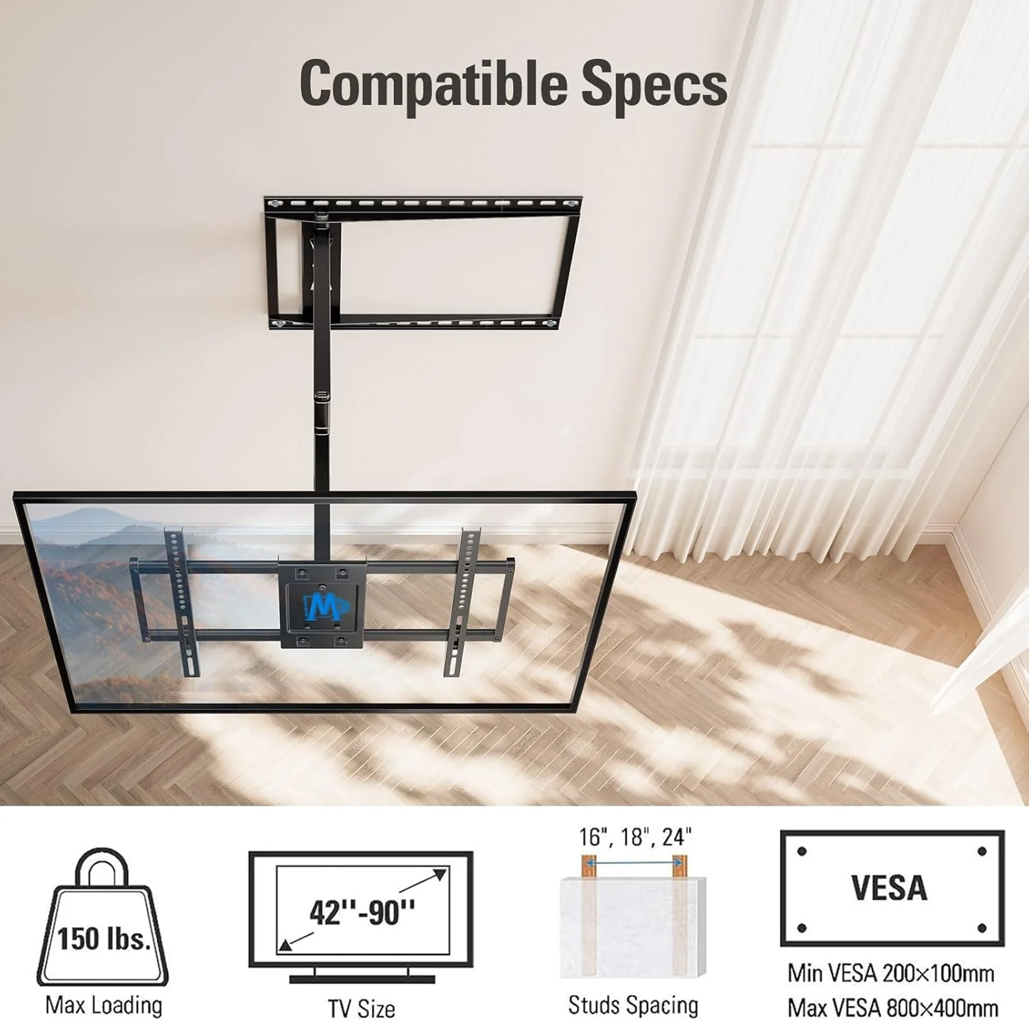 Mounting Dream TV Wall & Ceiling Mounts TV Wall Mount for 42-90 Inch TVs DEMO - Image 5