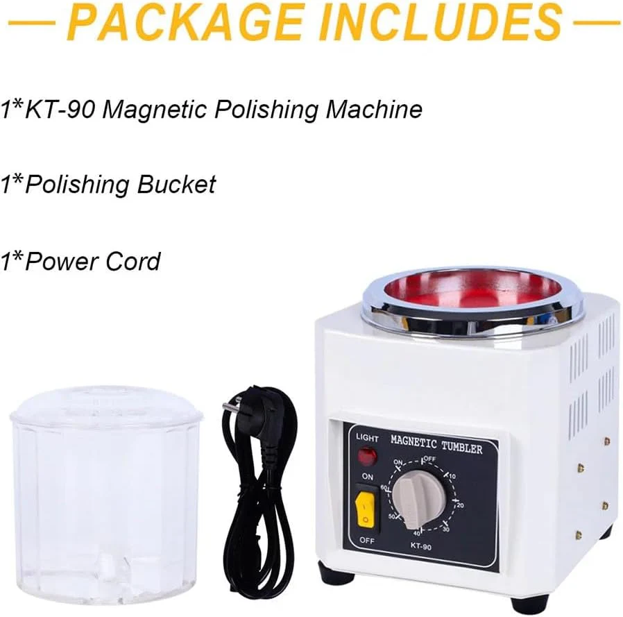 Magnetic Tumbler Polisher Jewelry Polishing Machine for Polishers Plastic NEW - Image 7