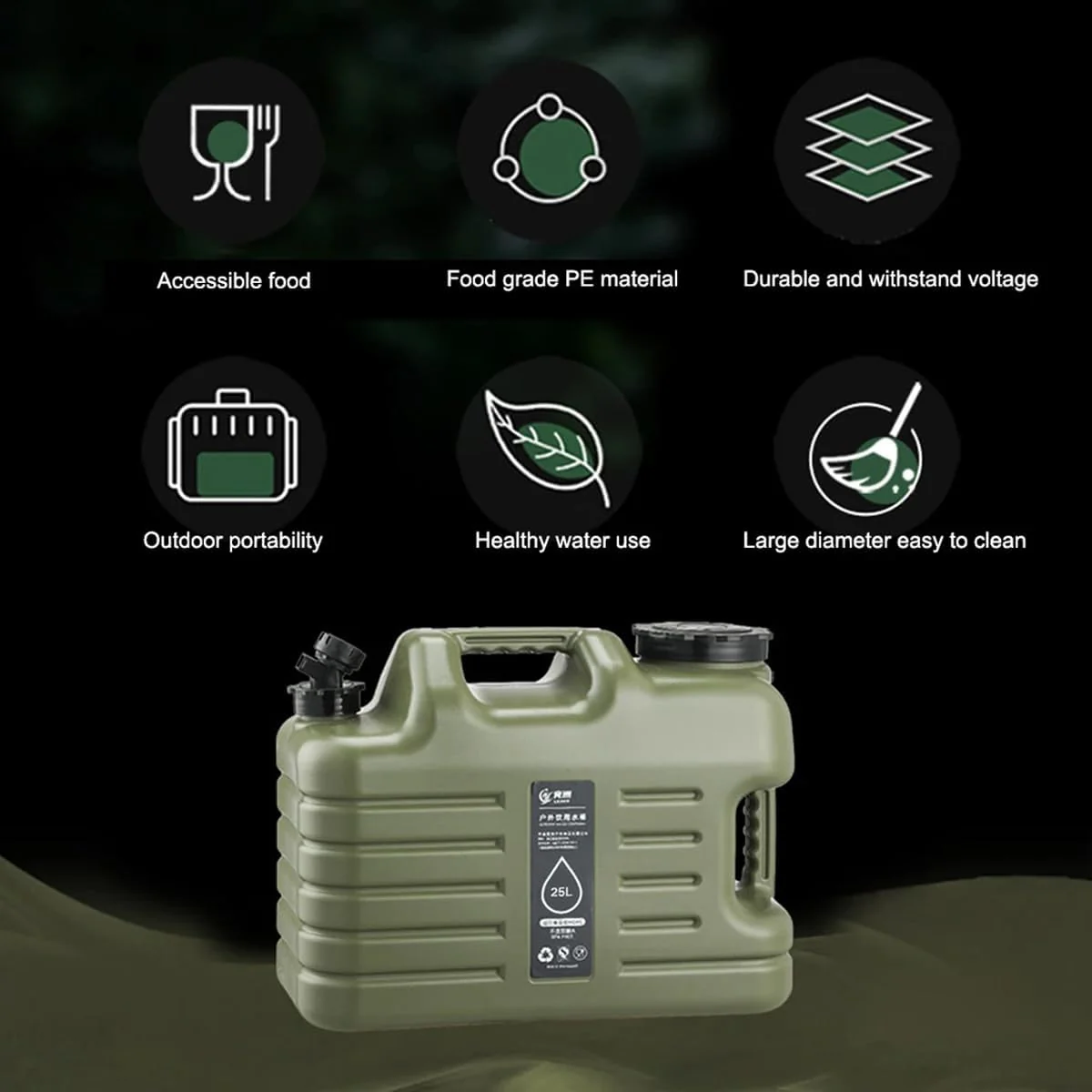 25L Water Container for Outdoor Camping & Hiking Flasks NEW - Image 9