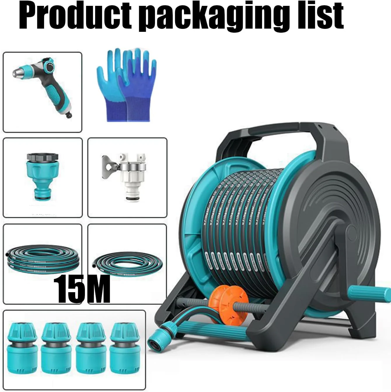 Shuofan Portable Hose Reels Garden Hose Reel Irrigation Trolley in DEMO - Image 2