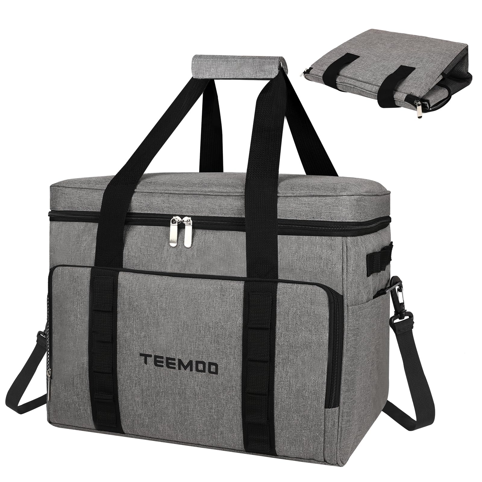 teemoo Large Soft Collapsible Cooler Bag 33L Leakproof, Portable, Grey NEW