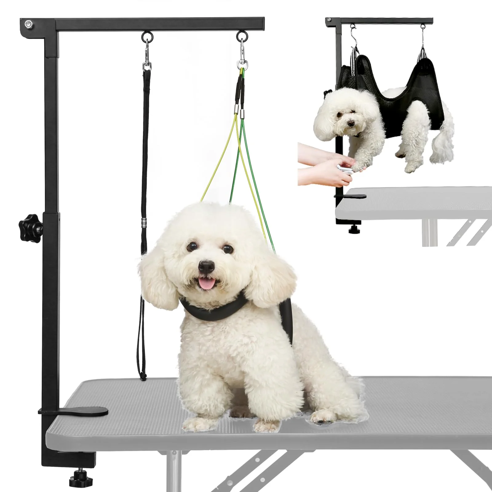 Breeze Touch 35 Inch H Dog Grooming Table Arm with Clamp and Post Black NEW