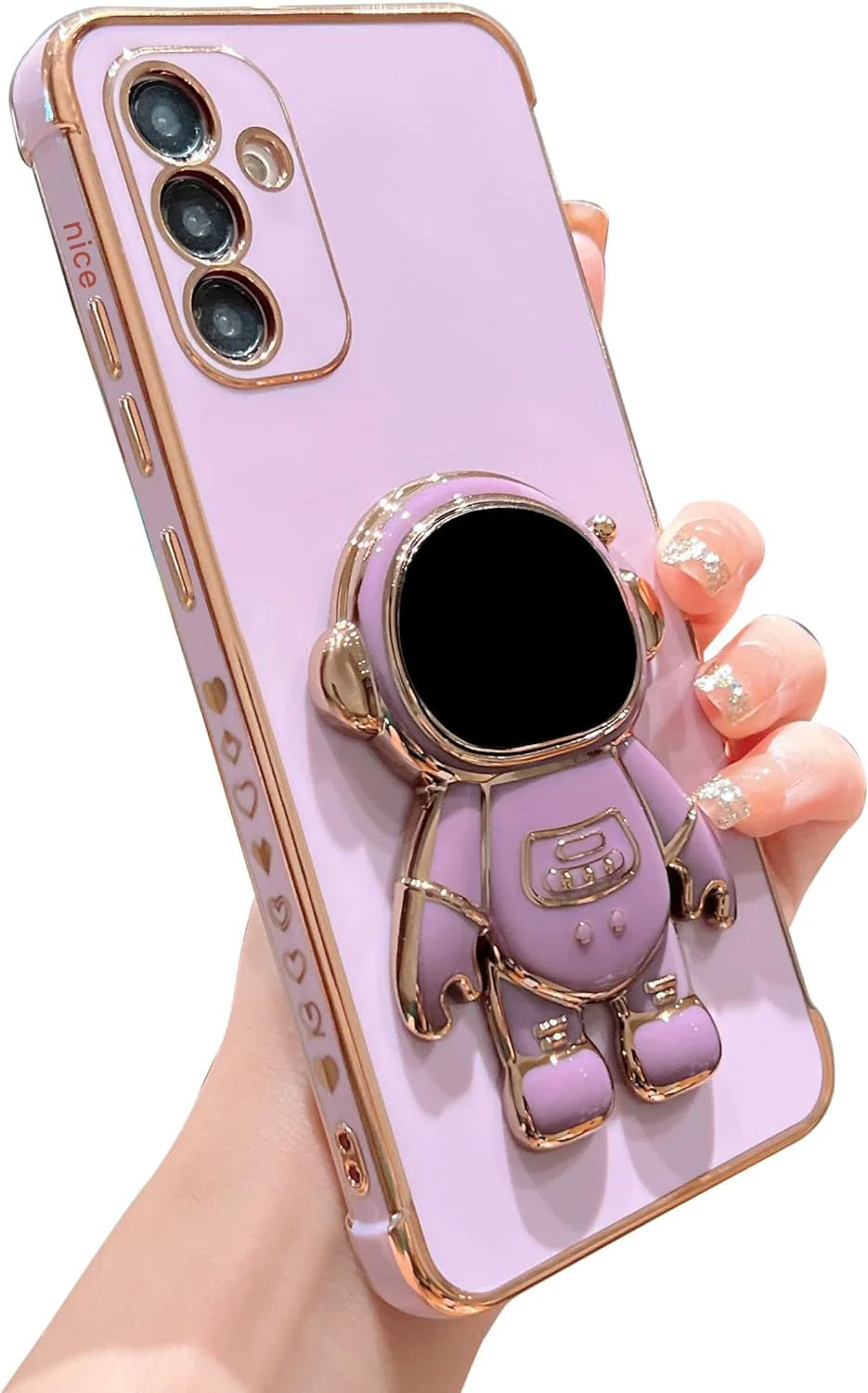 ELEPIK Cute Luxury Astronaut Protective Case with Stand Samsung Galaxy S24 NEW
