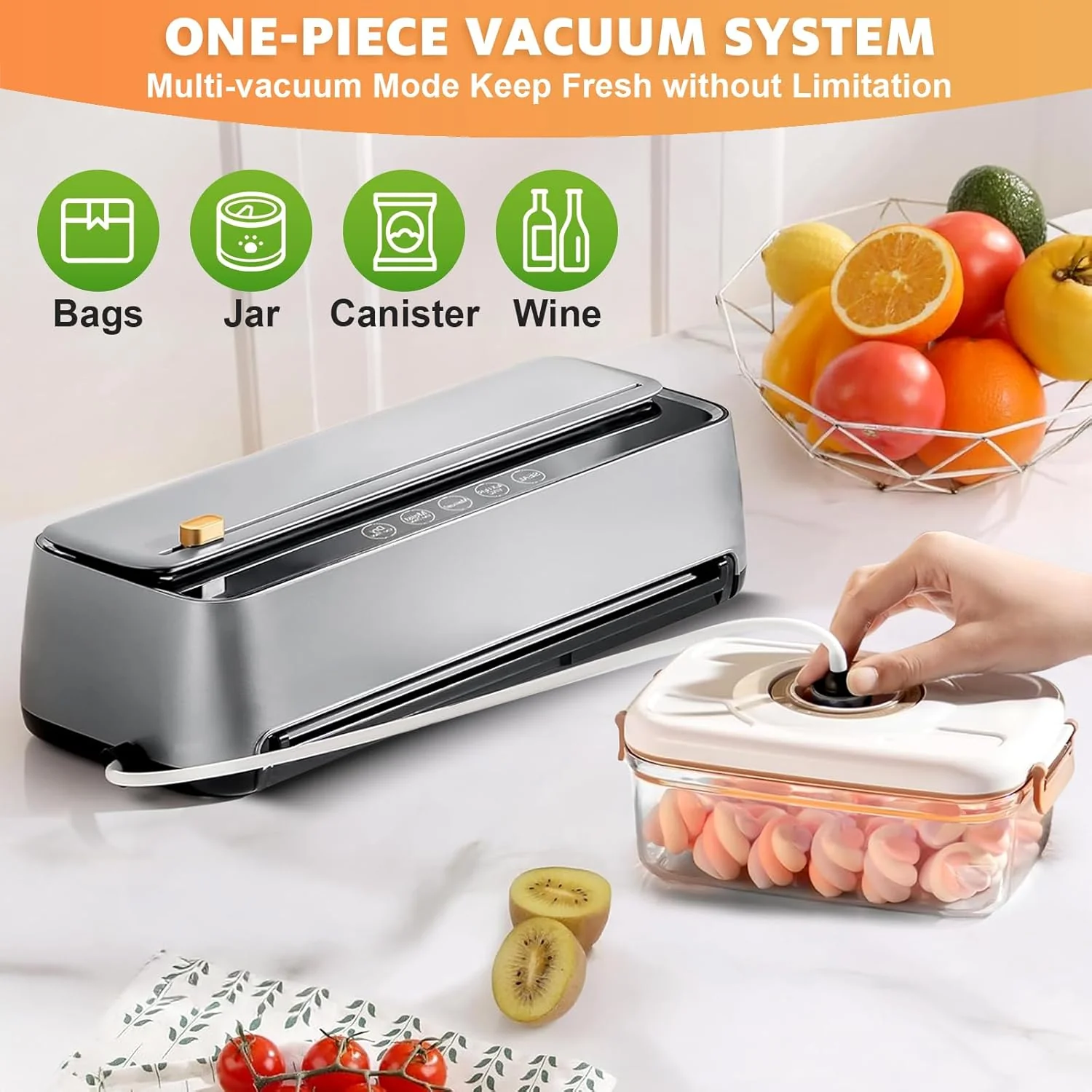 Intellihome Automatic Food Vacuum Sealer Machine Powerful 100KPA Suction DEMO - Image 6