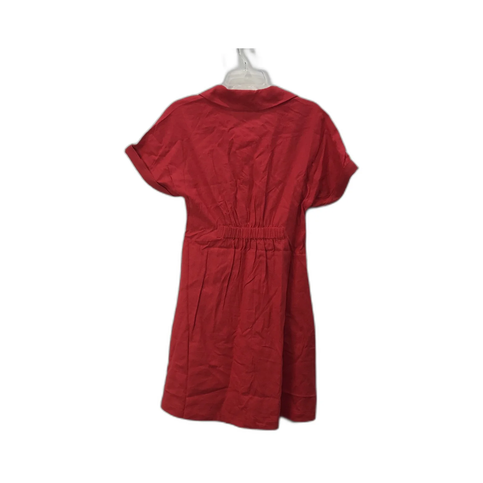 Just Jeans Flowing Linen Blend Dress Women's Comfortable Red Size 6 NEW - Image 2