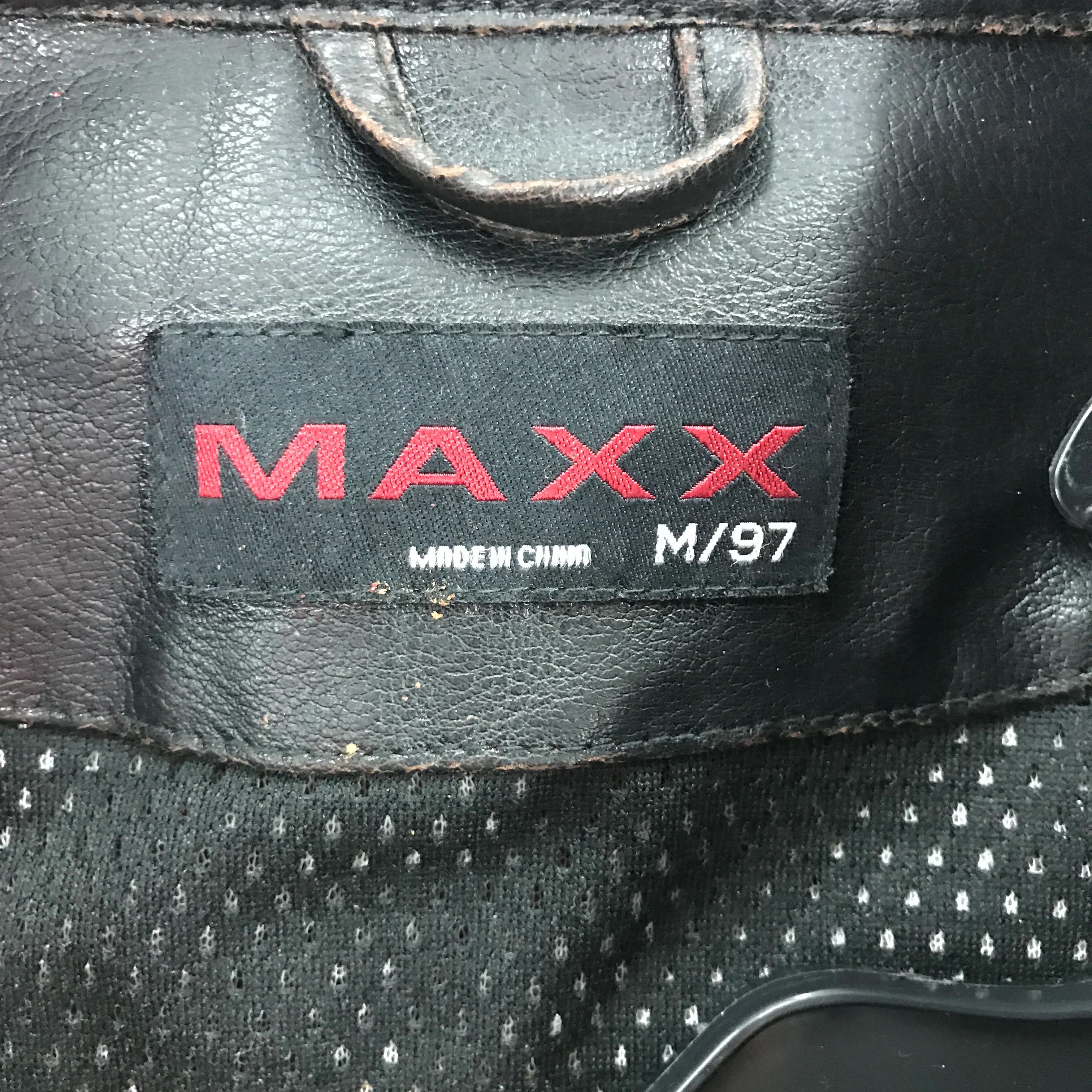MAXX Black Motorcycle Jacket Stylish Men Durable Comfortable Size M - Image 4