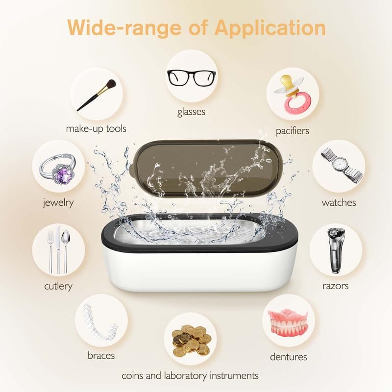 Bubbacare Ultrasonic Jewelry Cleaner Green Professional 45kHz Sonic Cleaning NEW - Image 5