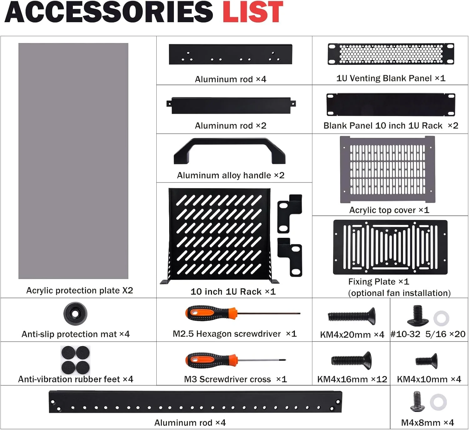 GeeekPi 8U Enclosures Server Cabinet Rack for Network Servers Audio NEW - Image 2