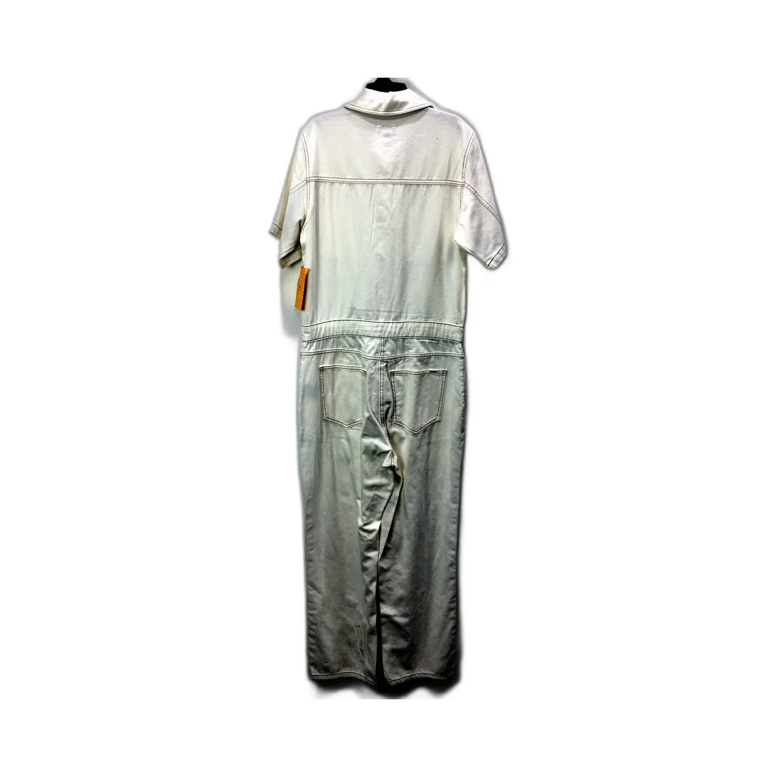Grab Denim Womens Casual Comfortable Ivory Jumpsuit Size 10 NEW - Image 2