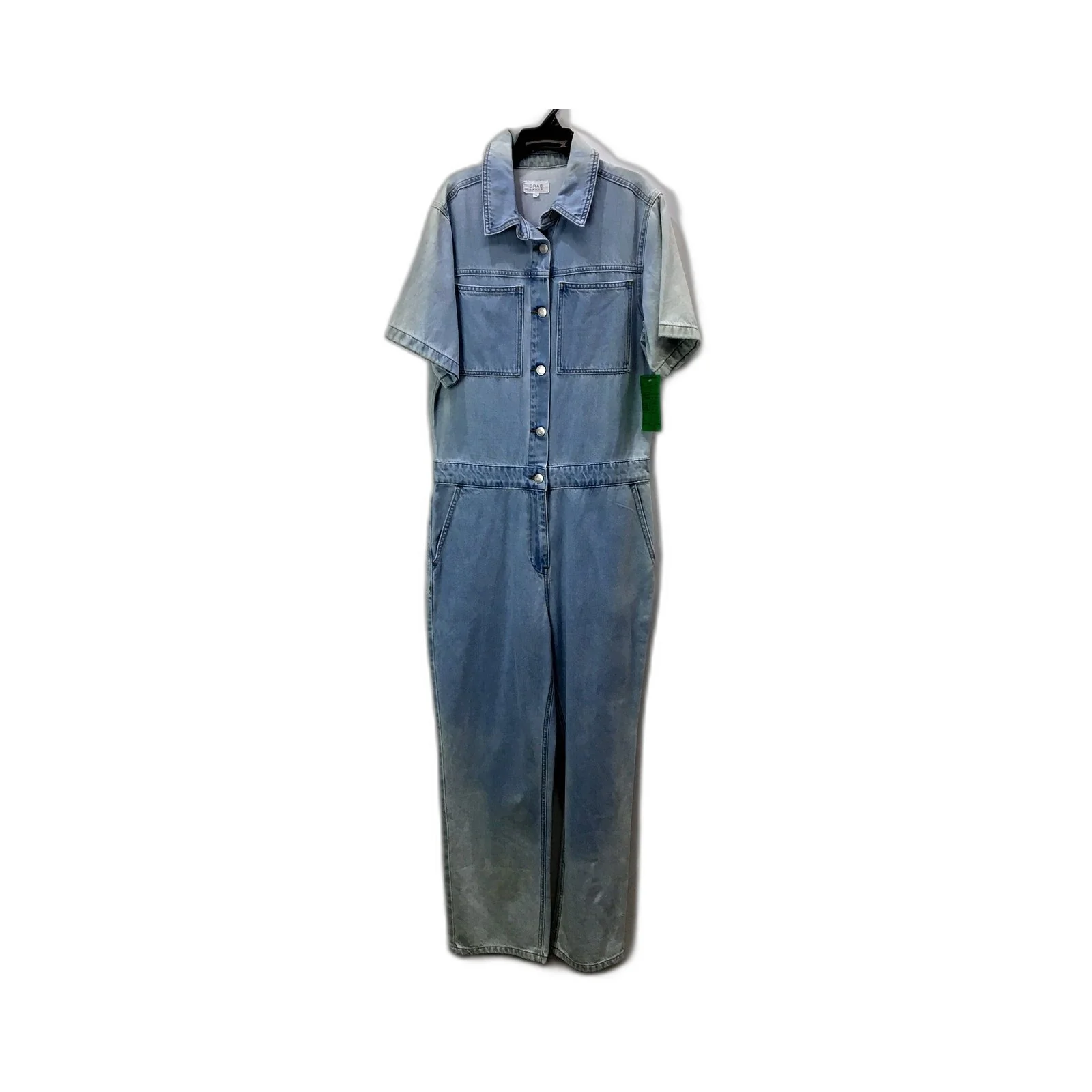 Light Blue Denim Jumpsuit Womens in Size 10 by Grab NEW