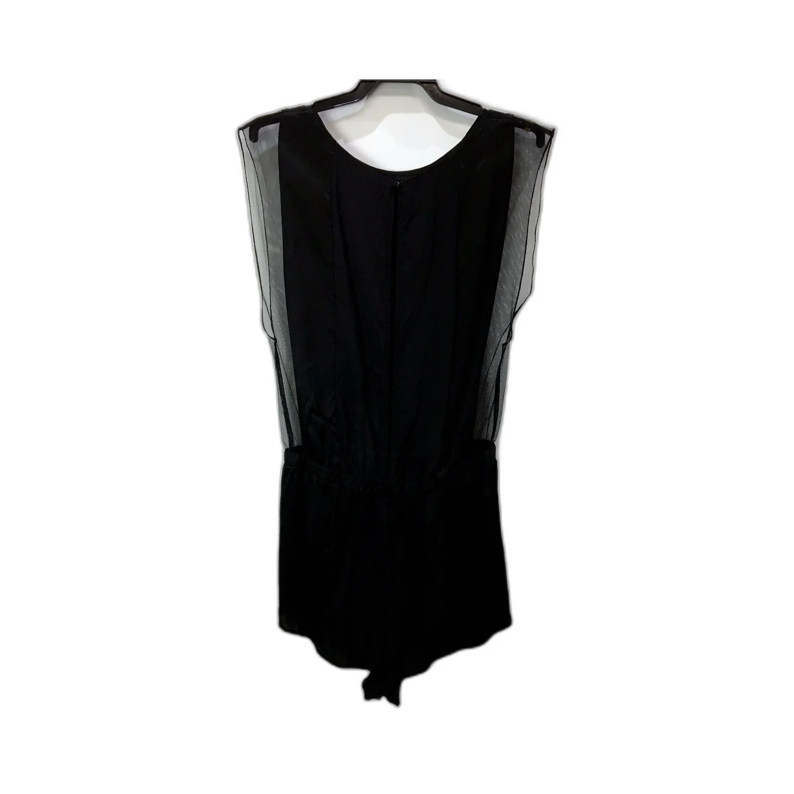 Women's Calvin Klein Silk Blend Romper in Black, Size M - Image 2