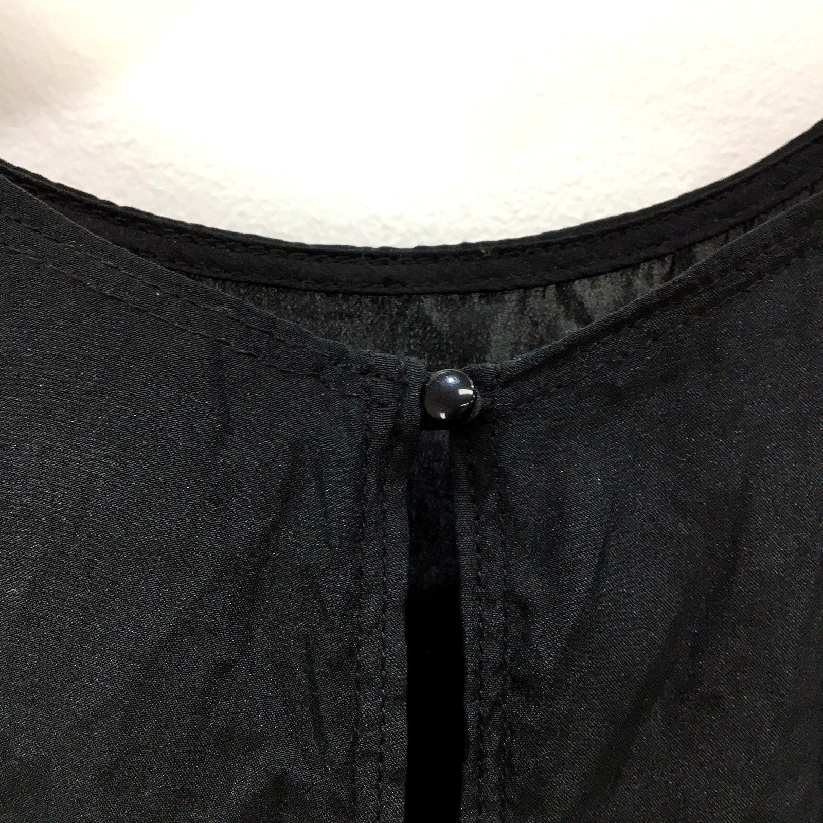 Women's Calvin Klein Silk Blend Romper in Black, Size M - Image 5