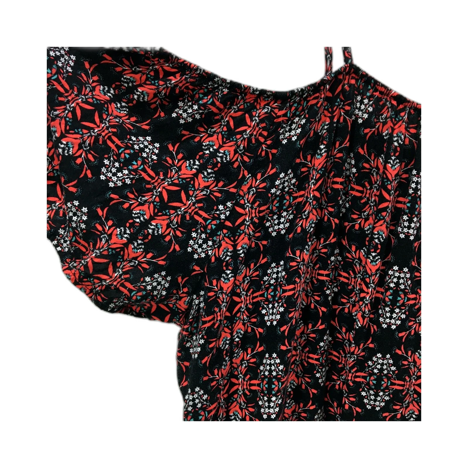 City Chic Womens Cold Shoulder Floral Plus Size Dress in Multi Color & Size XL - Image 5