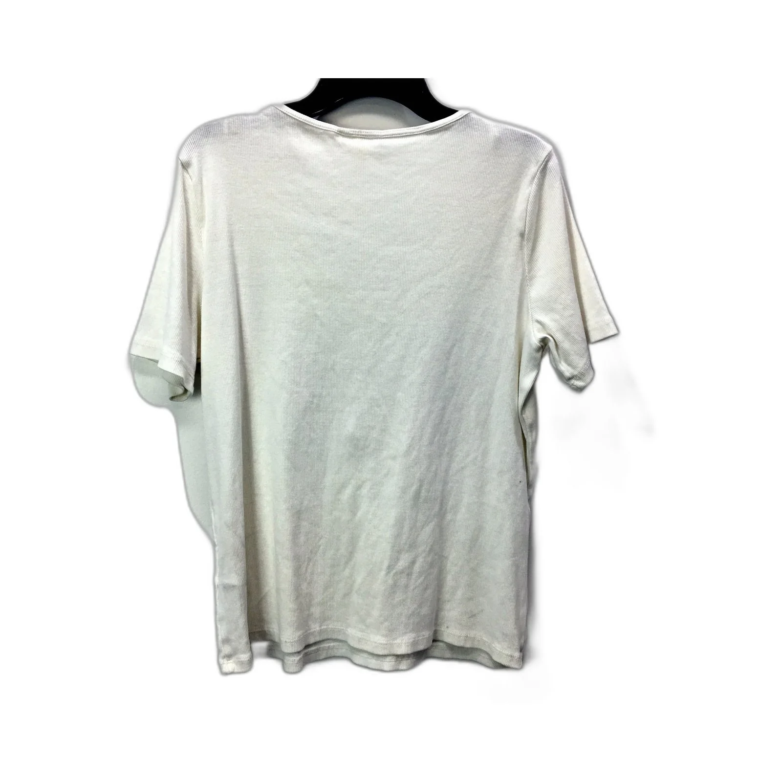 H&M Womens Shirt Comfortable Cotton Blend Pullover Sweatshirt in White - XL Size - Image 2