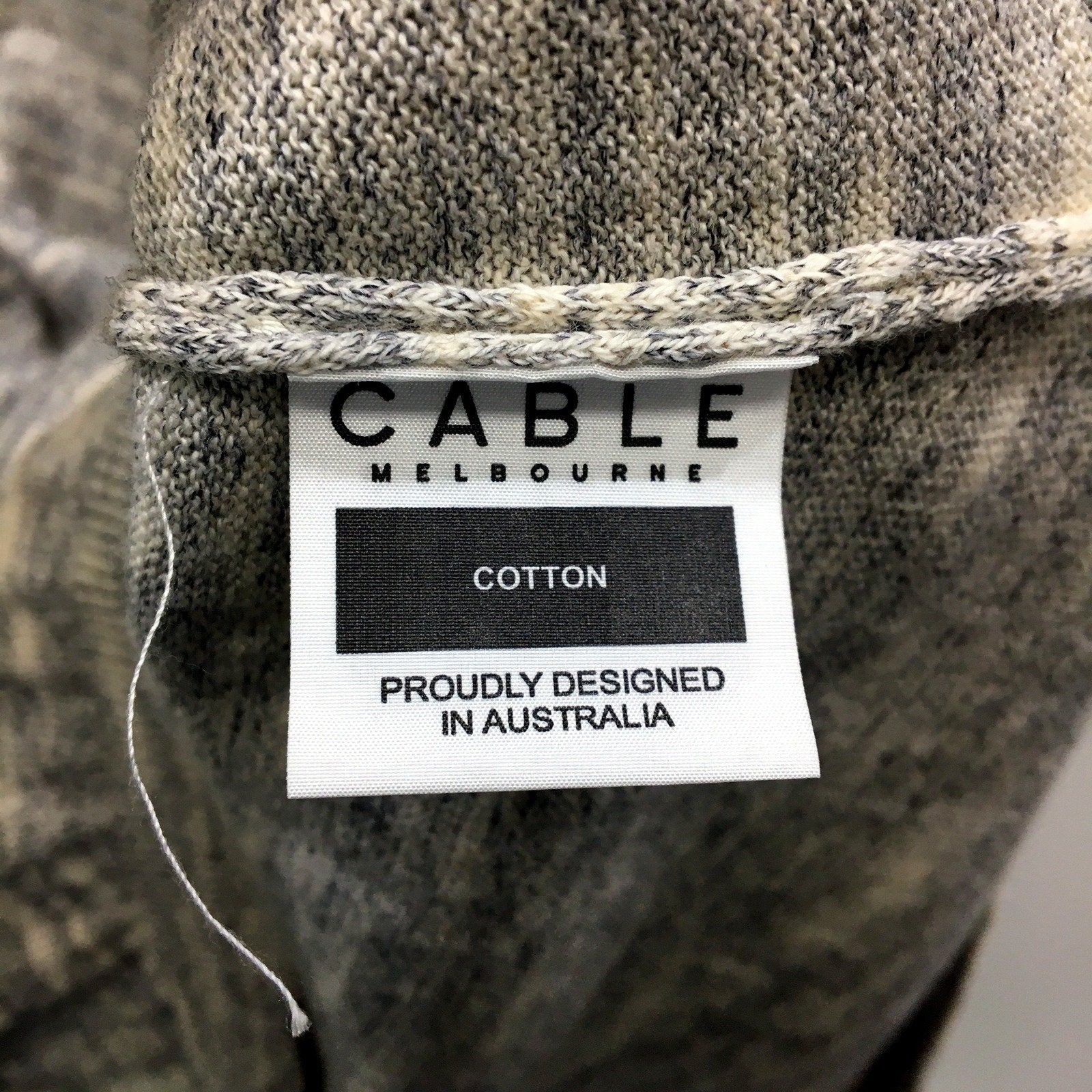 Cable Melbourne Womens Gray Pullover Sweatshirt Cozy Casual Style Size Large - Image 3