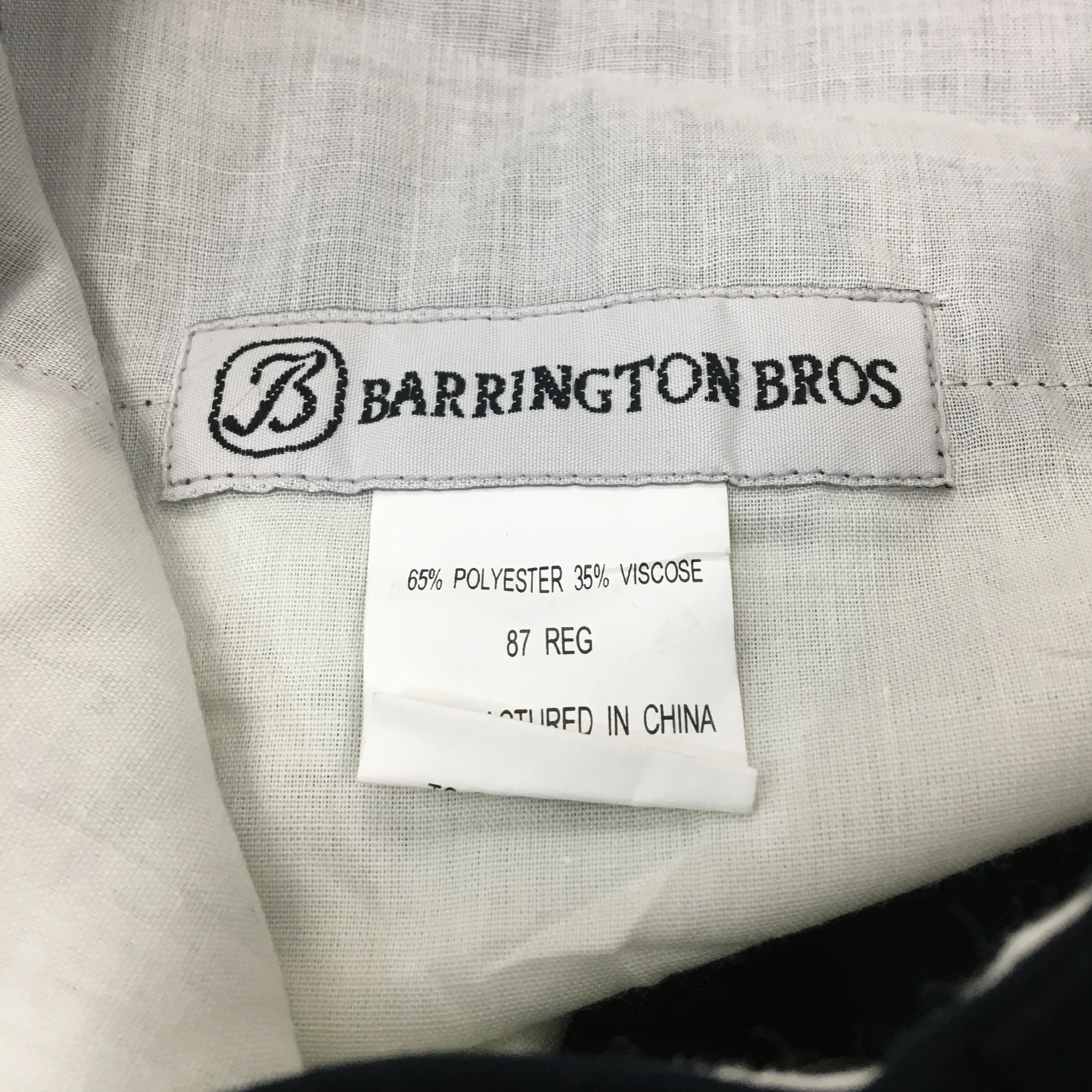 Barrington Bros Men's Formal Black Trousers Dress Pants Office Wear Size 87R NEW - Image 3